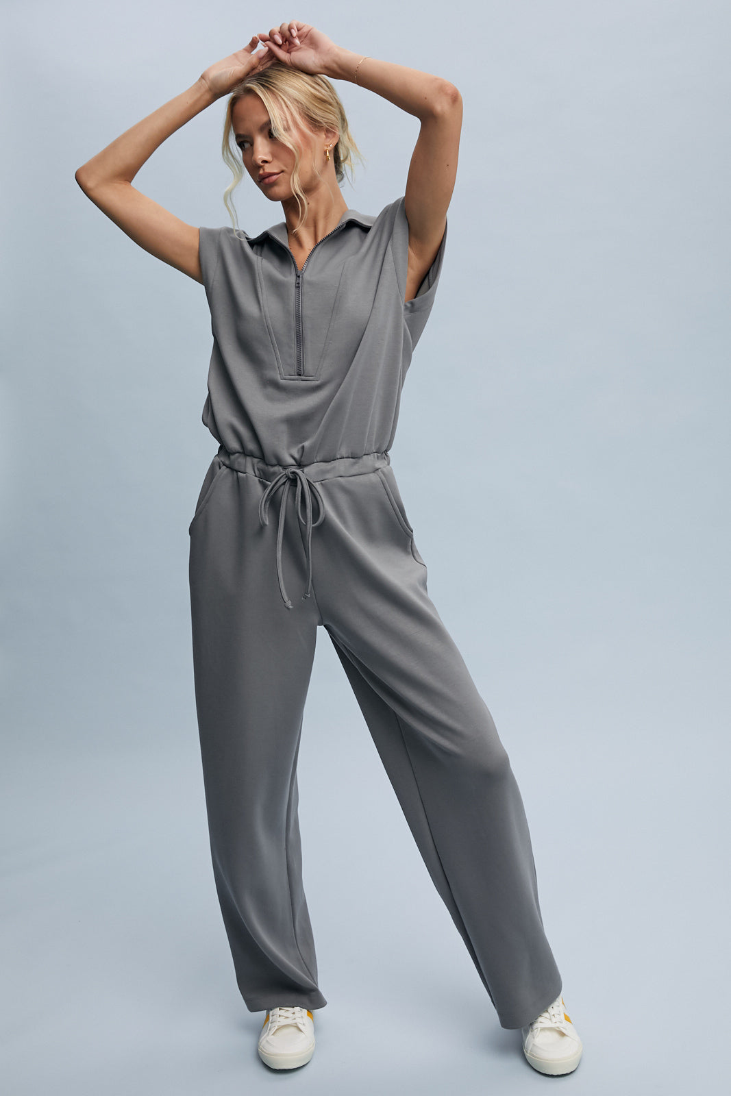 Scuba Half Zip Jumpsuit
