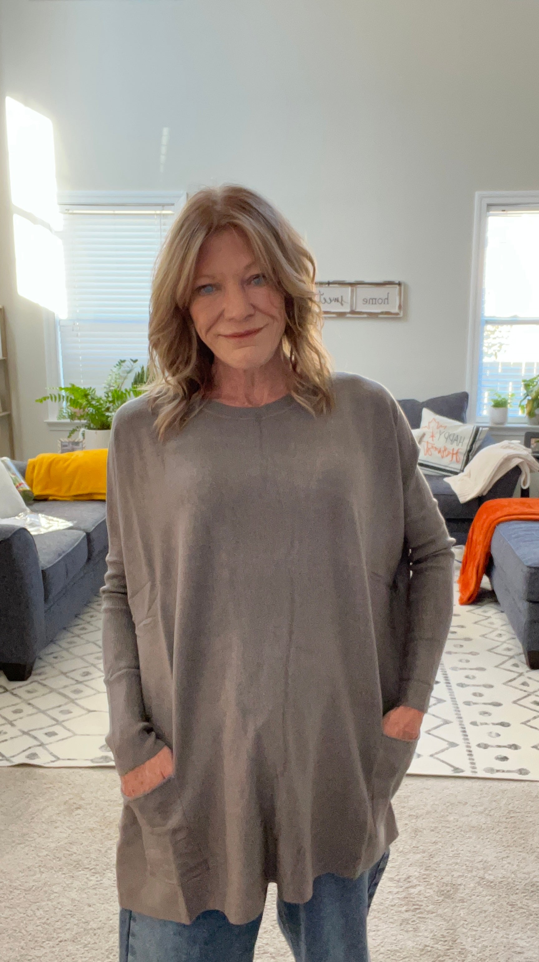 Oversized Pocket Sweater