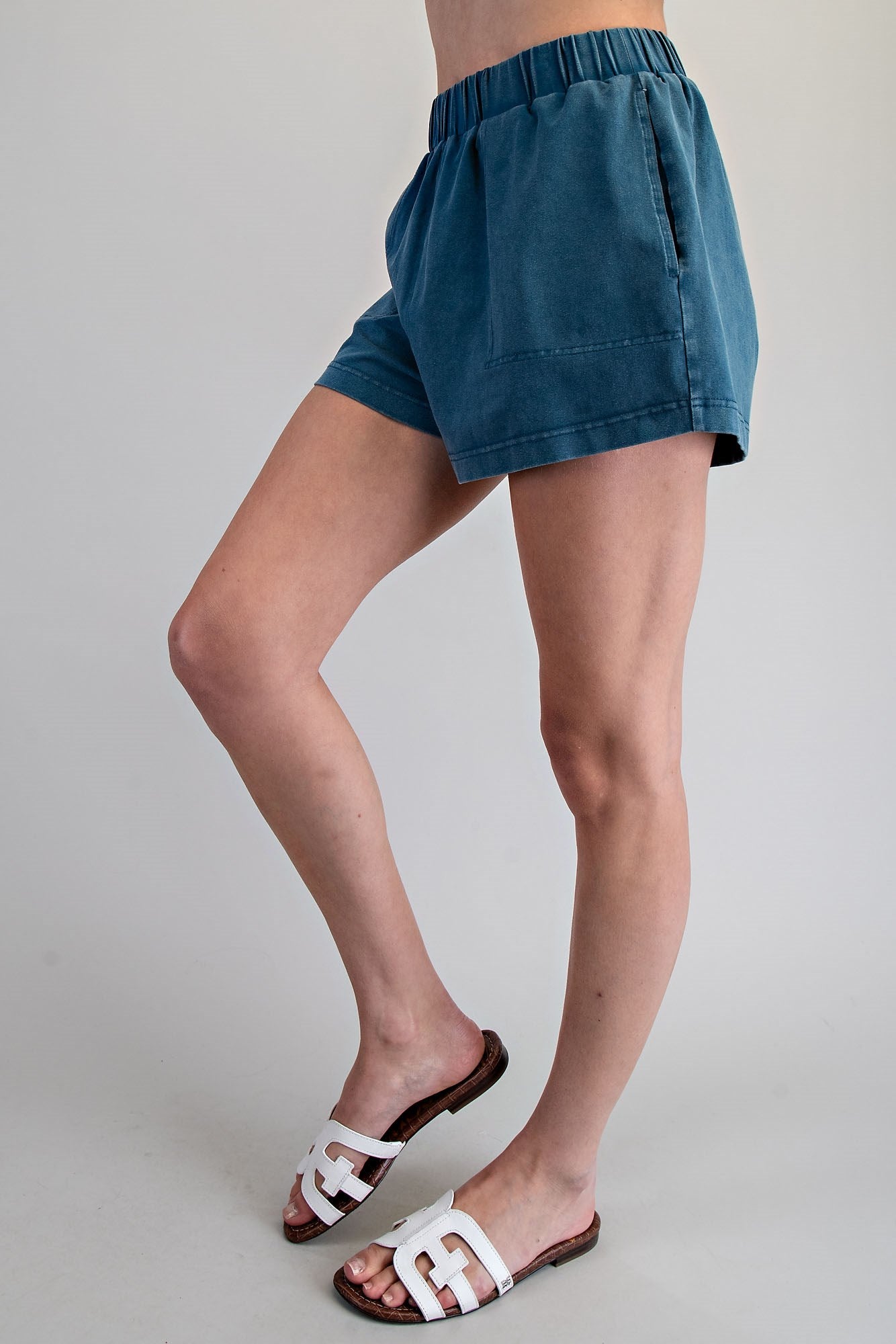 Swing Top Short Set in Teal