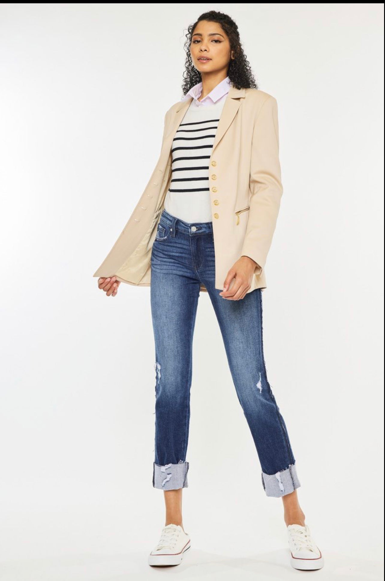 Mocha Colorblock Tiered Dress