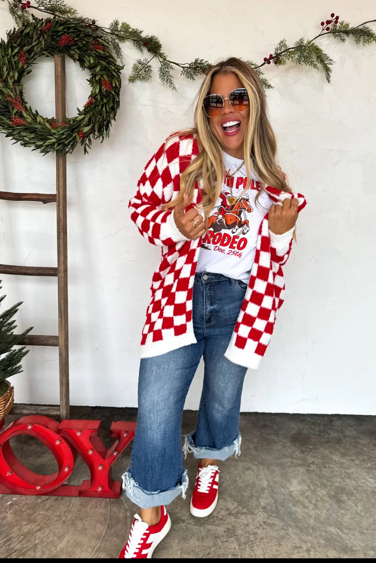 Checkered Cloud Cardigan