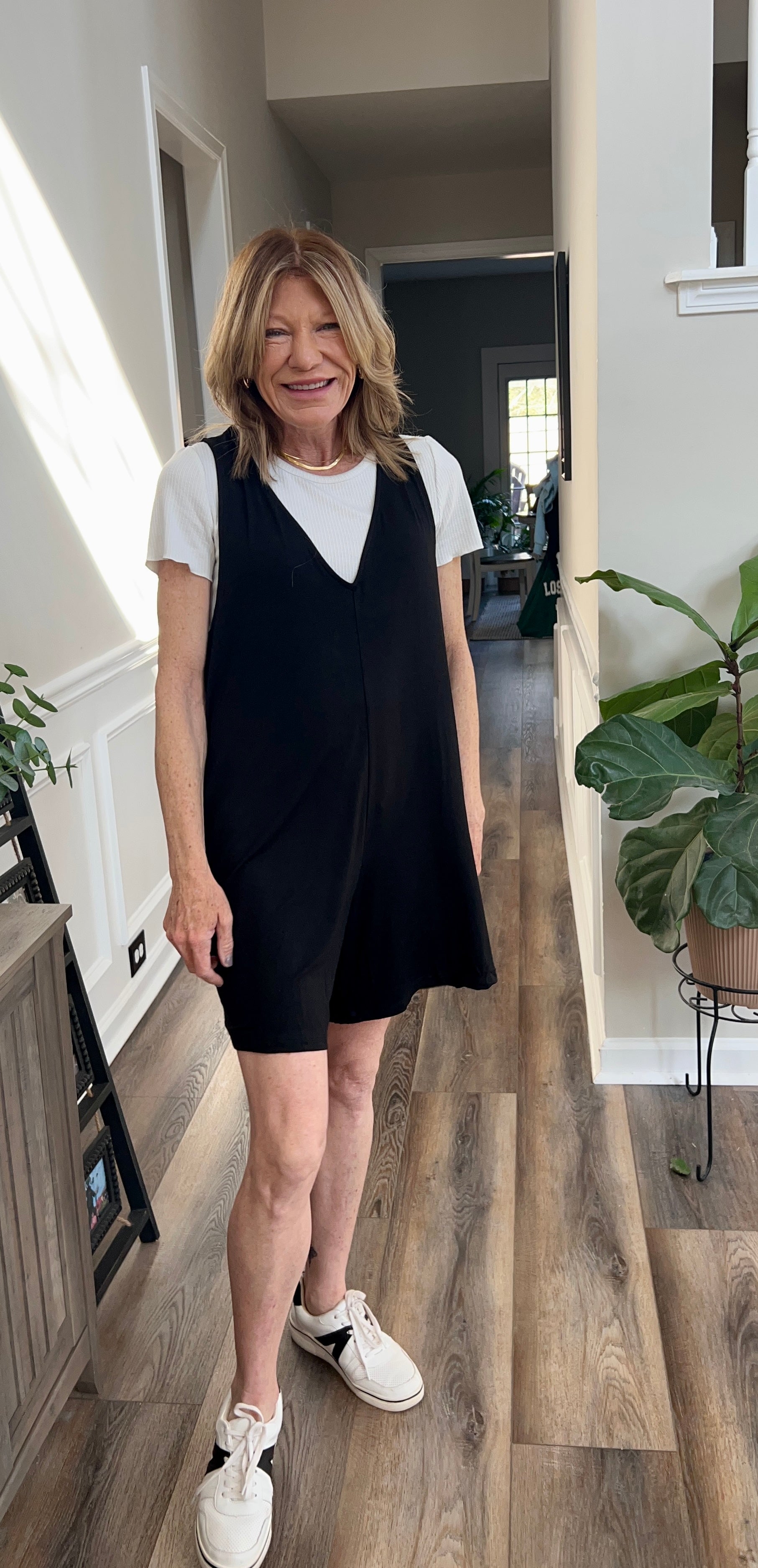 Deep v neck Dots Romper