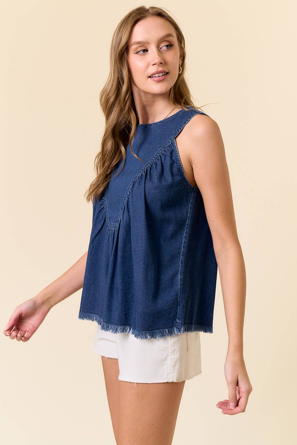 Chambray Tank Top