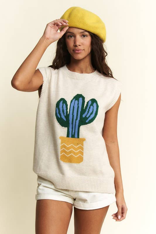 CACTUS SWEATER VEST