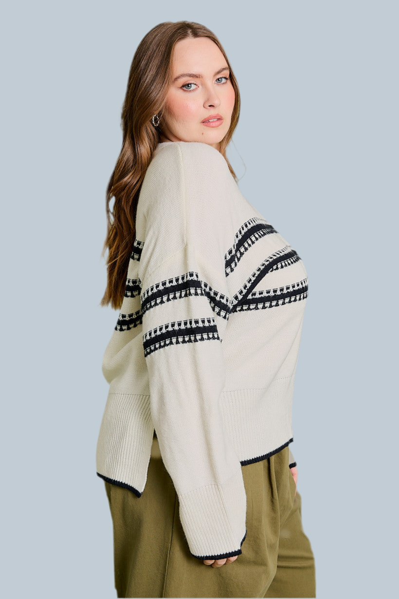 Plus Size Long Sleeve Sweater