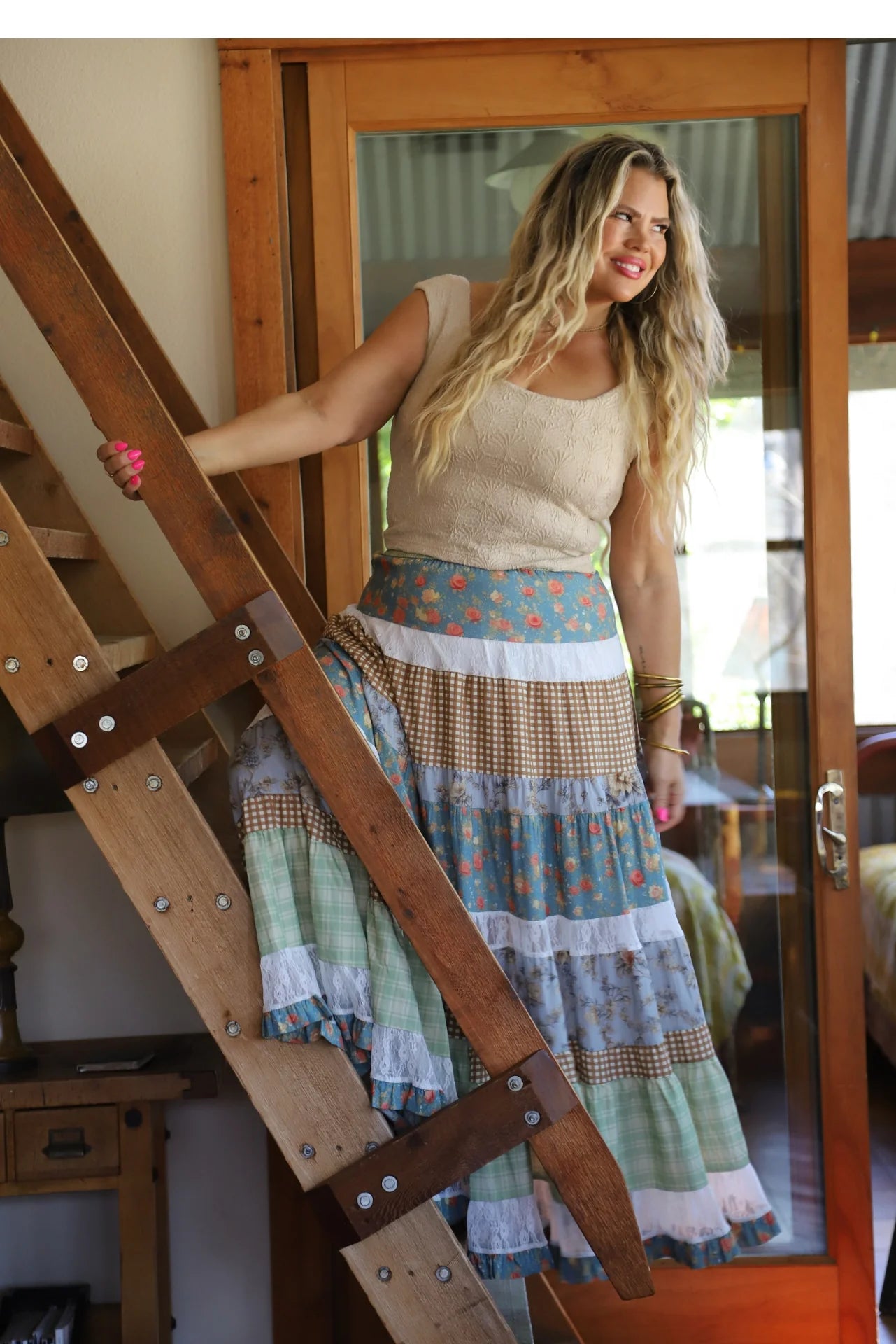 Country Summer Maxi Skirt 40% off