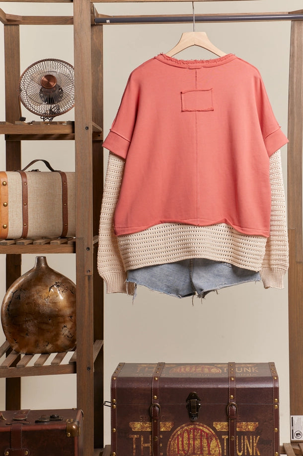 Layered Knit Sweater