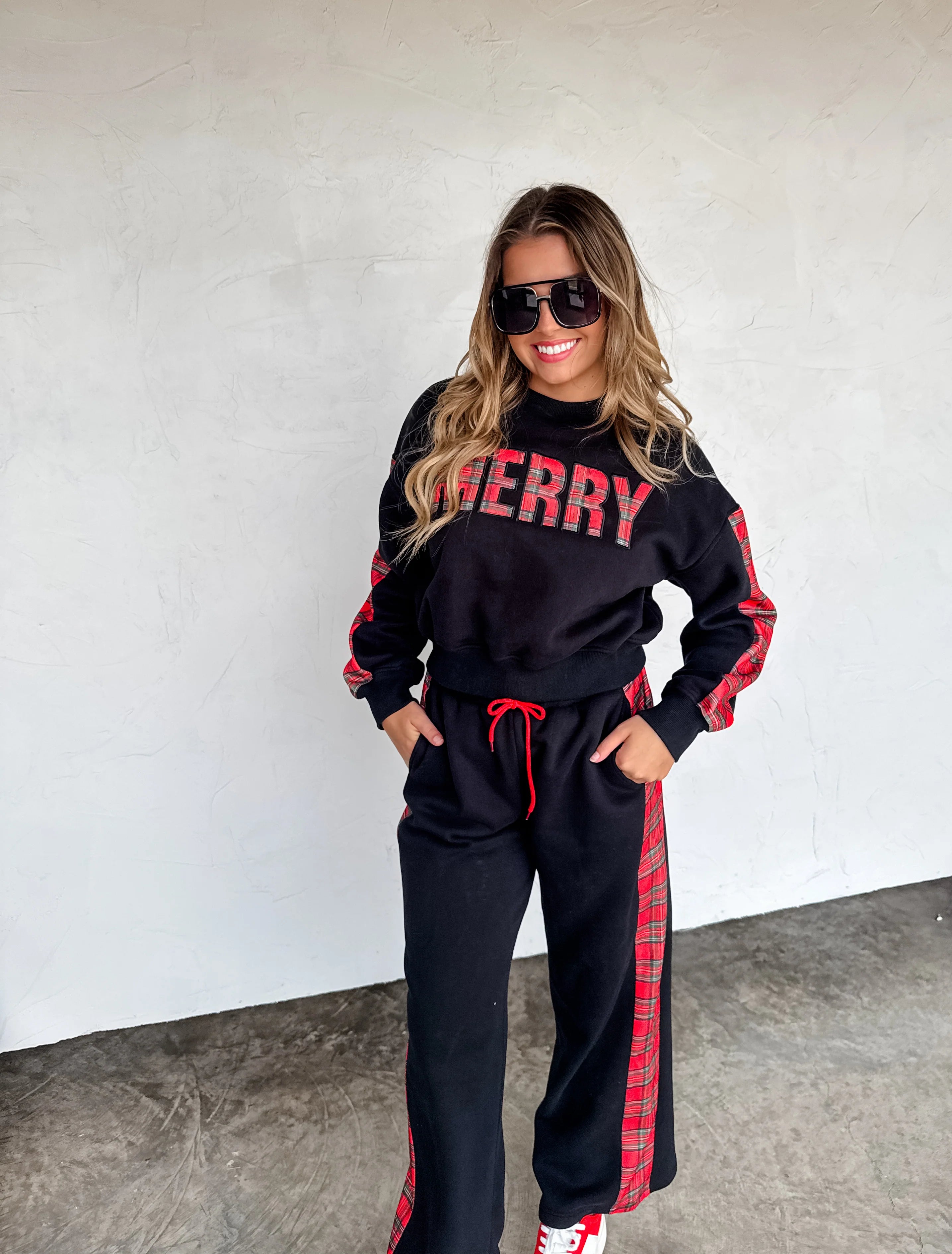 Merry Plaid Fleece Set