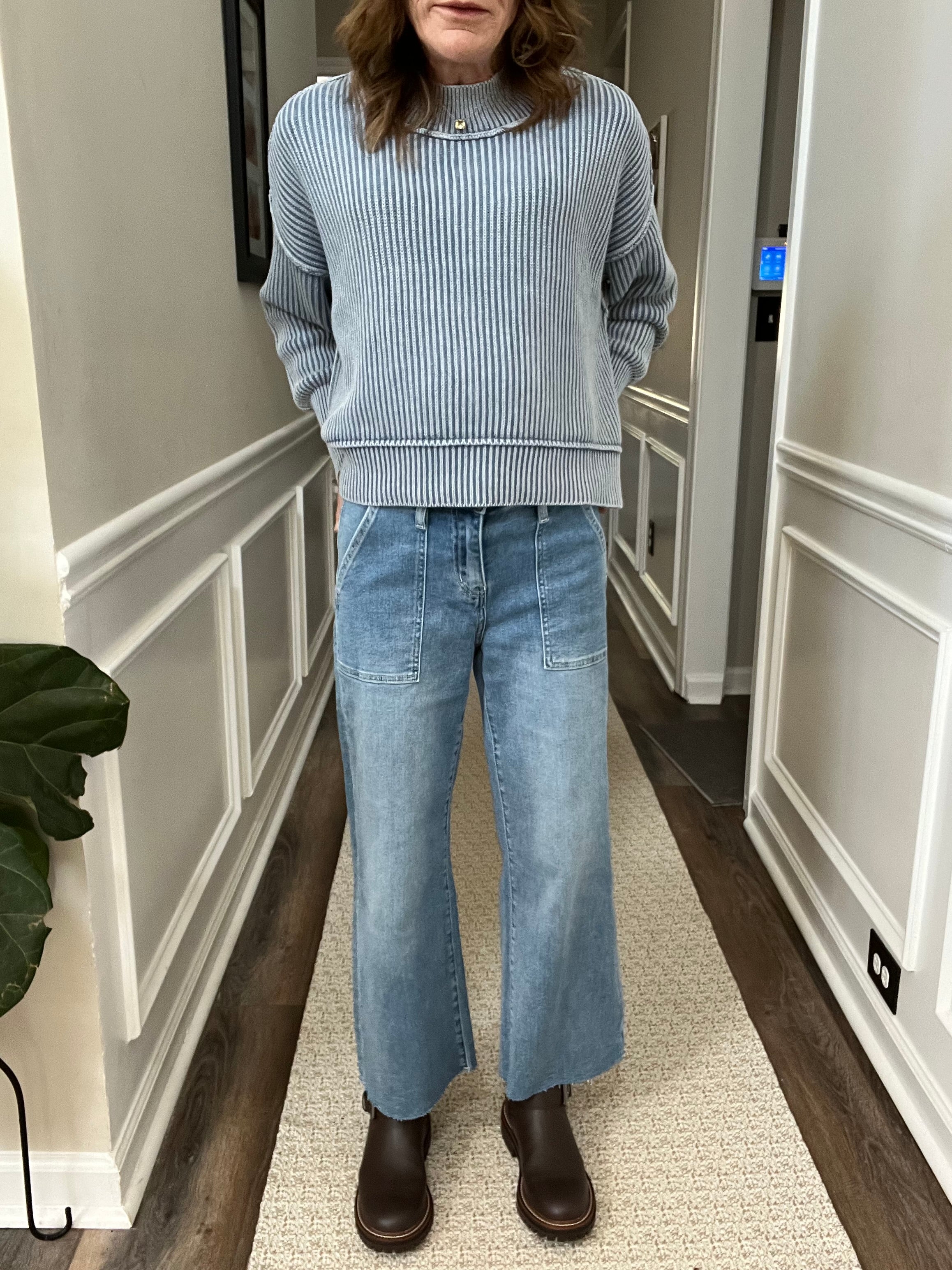 Vervet High Rise Crop Carpenter Jeans