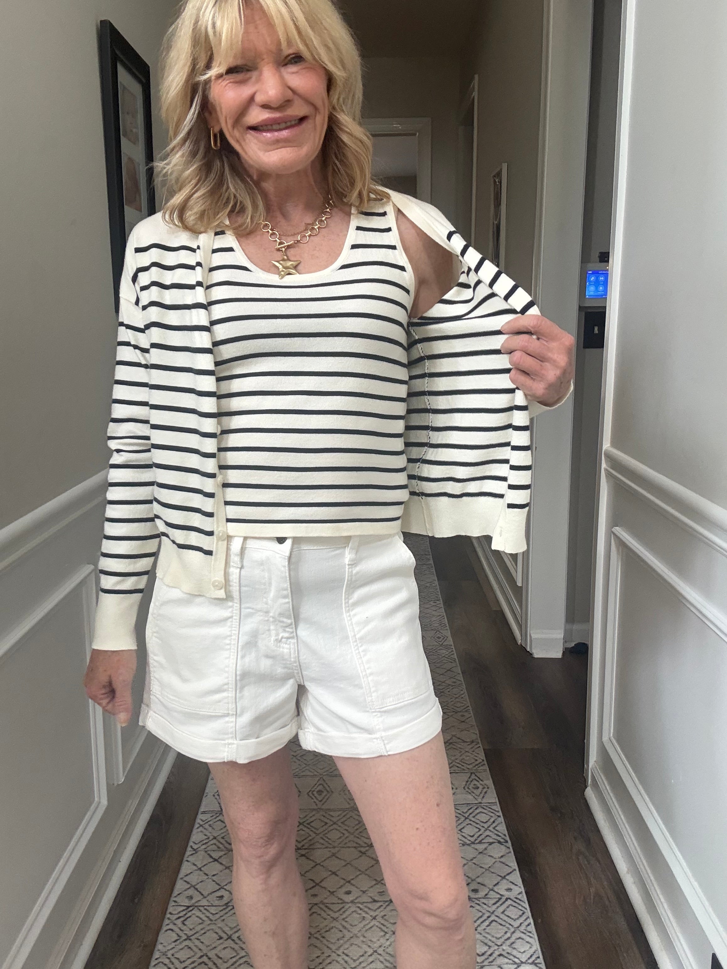 Classic Coastal Tank and Cardigan Set 40% off