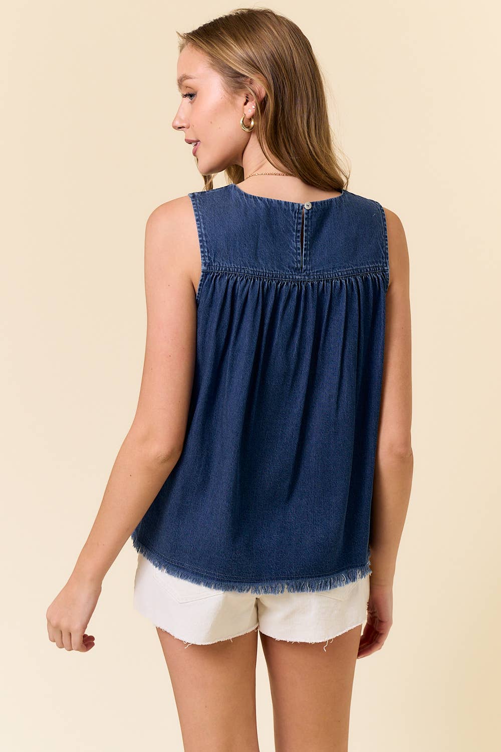 Chambray Tank Top