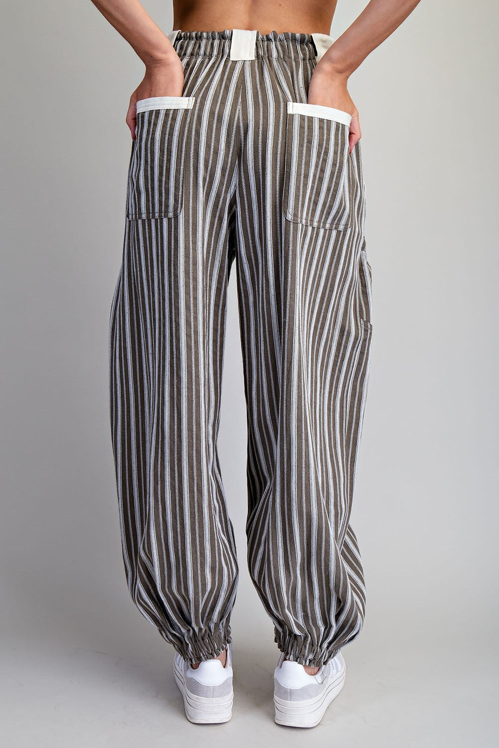 Stripe Jogger in Woodland Moss