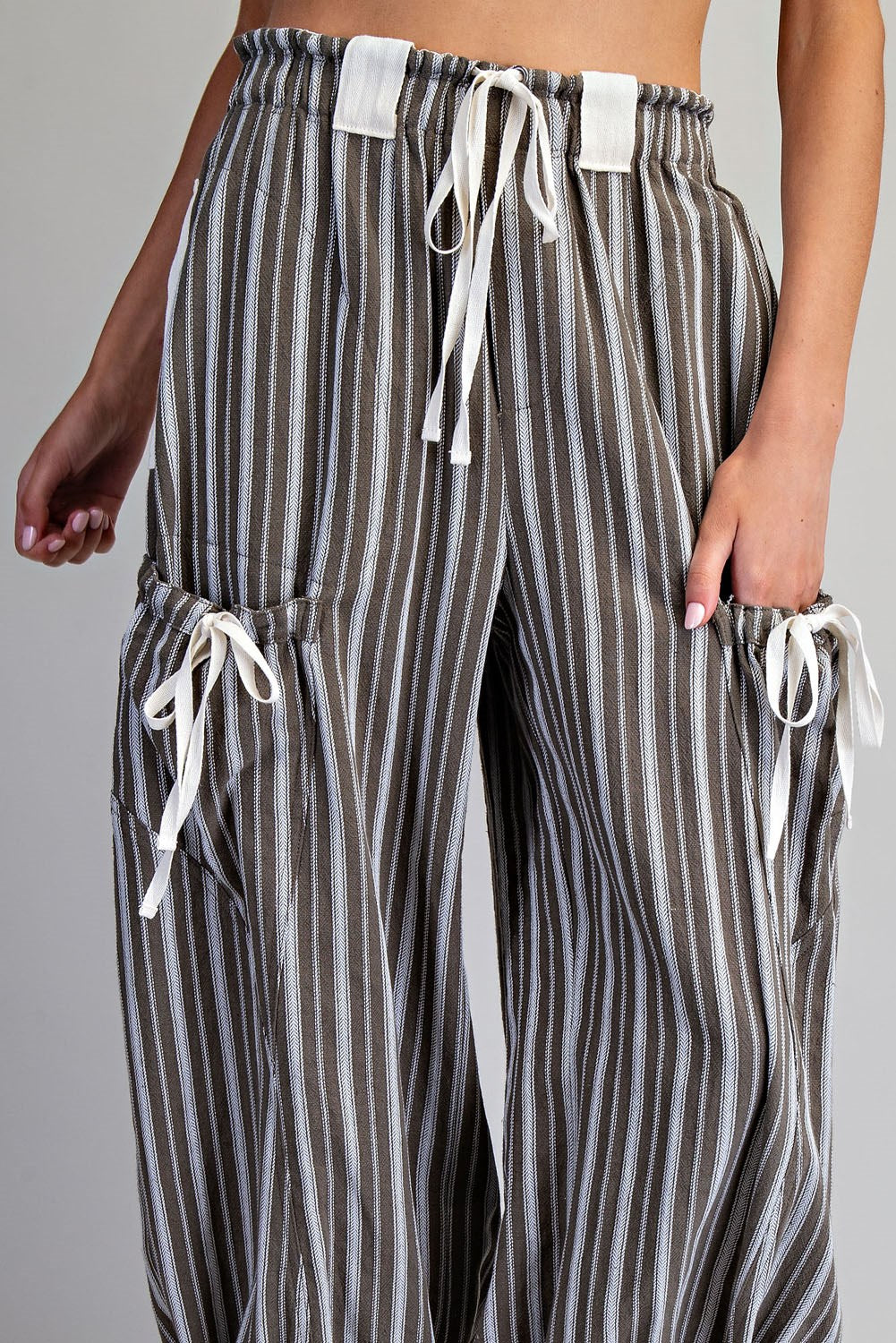 Stripe Jogger in Woodland Moss