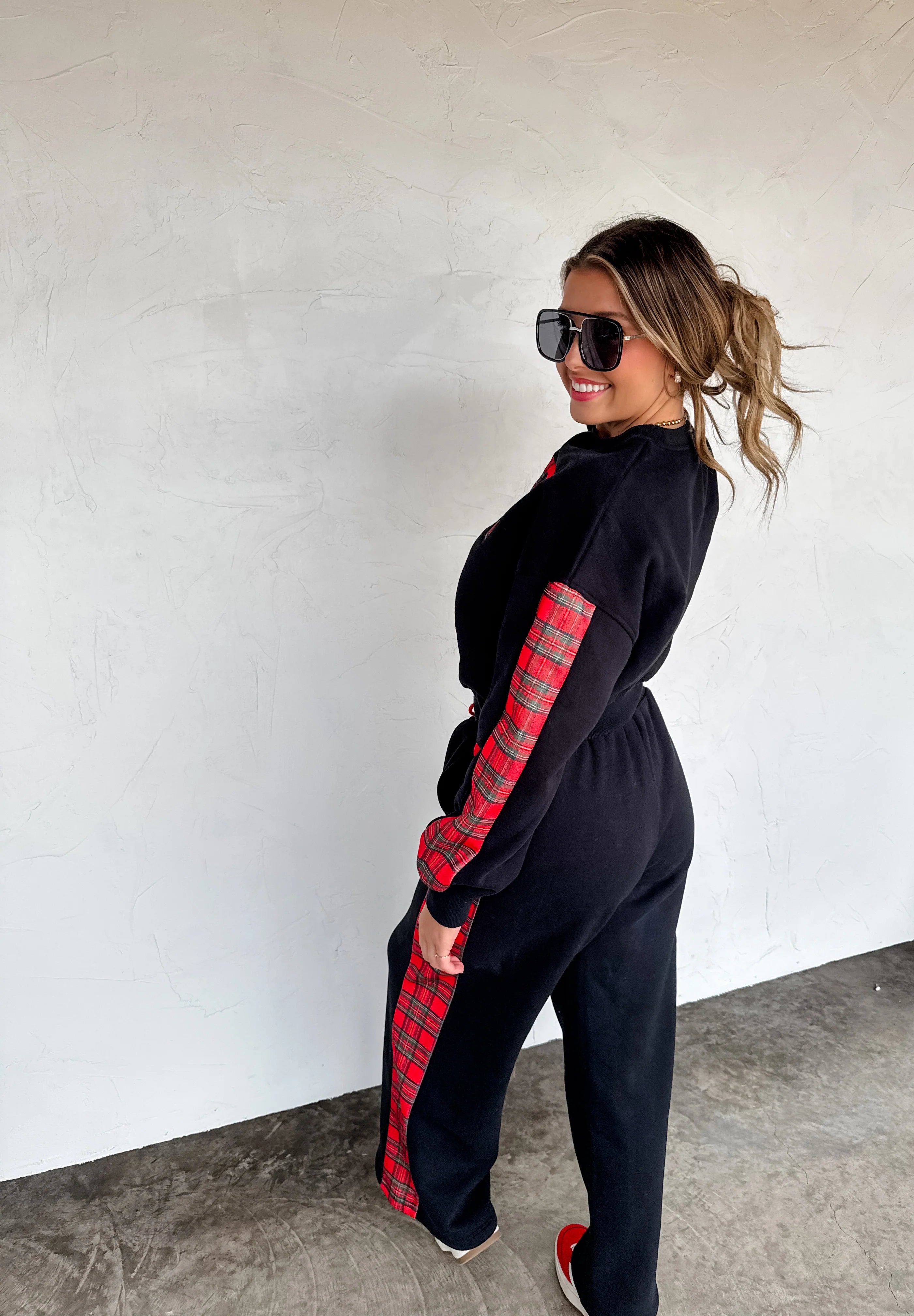 Merry Plaid Fleece Set