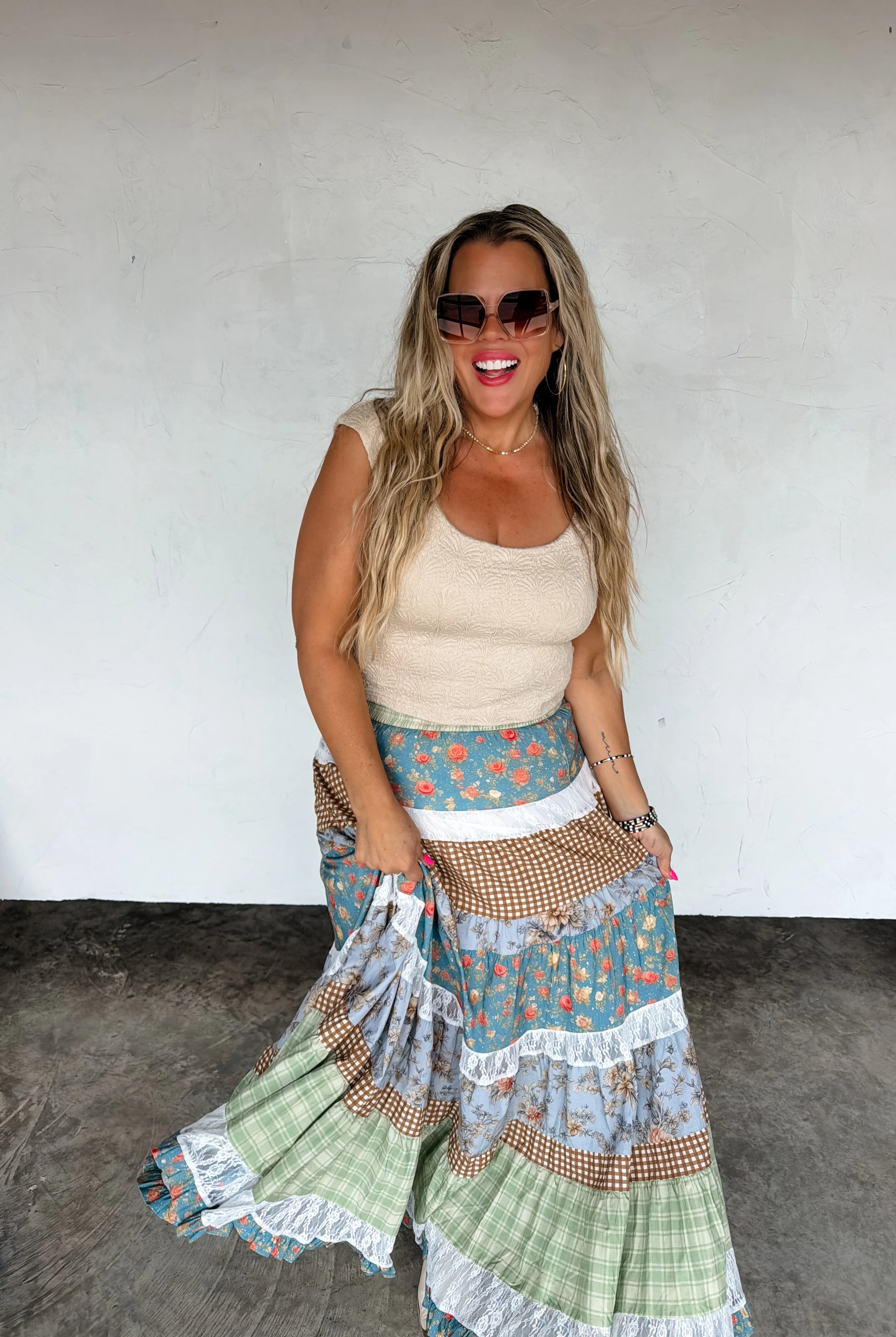 Country Summer Maxi Skirt 40% off