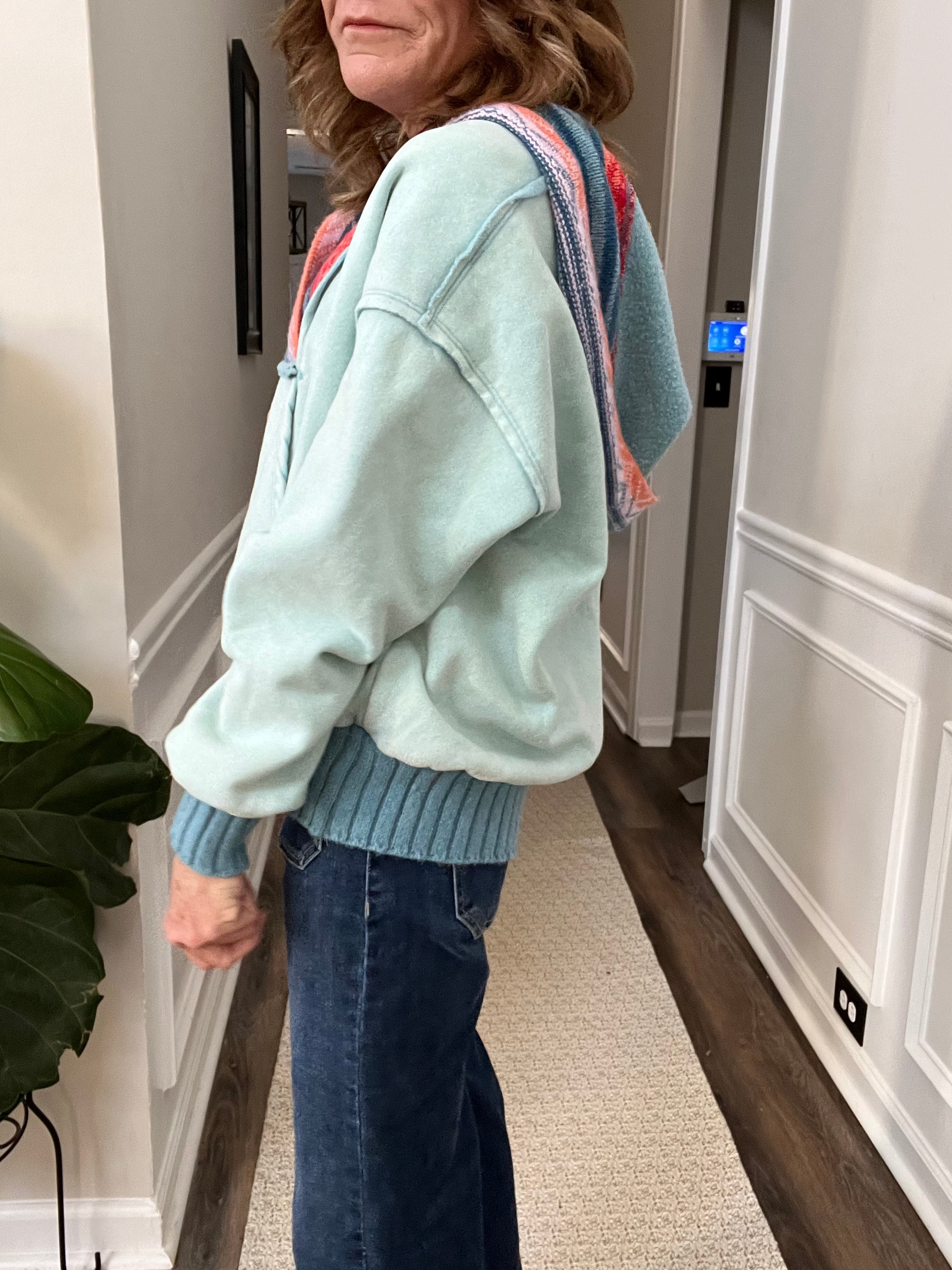 Multi Color Pullover in Ice Pop