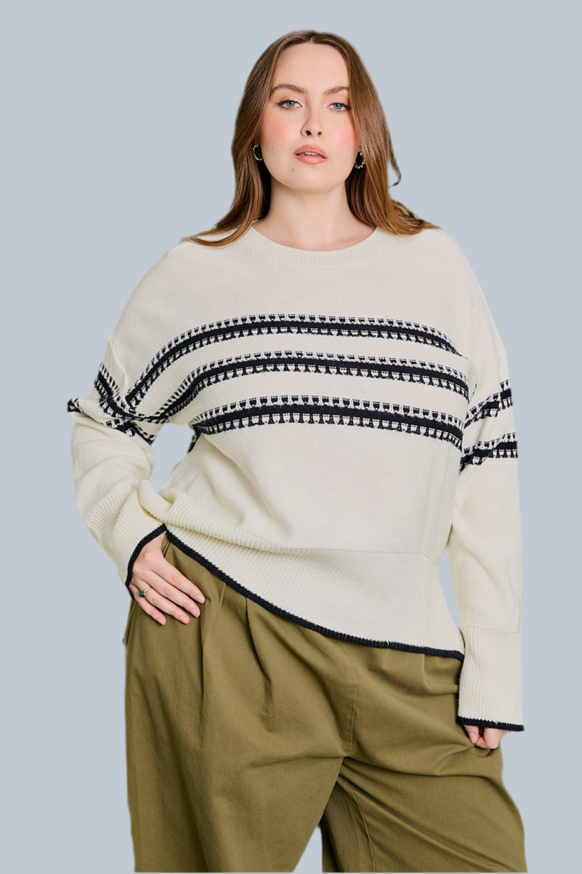 Plus Size Long Sleeve Sweater