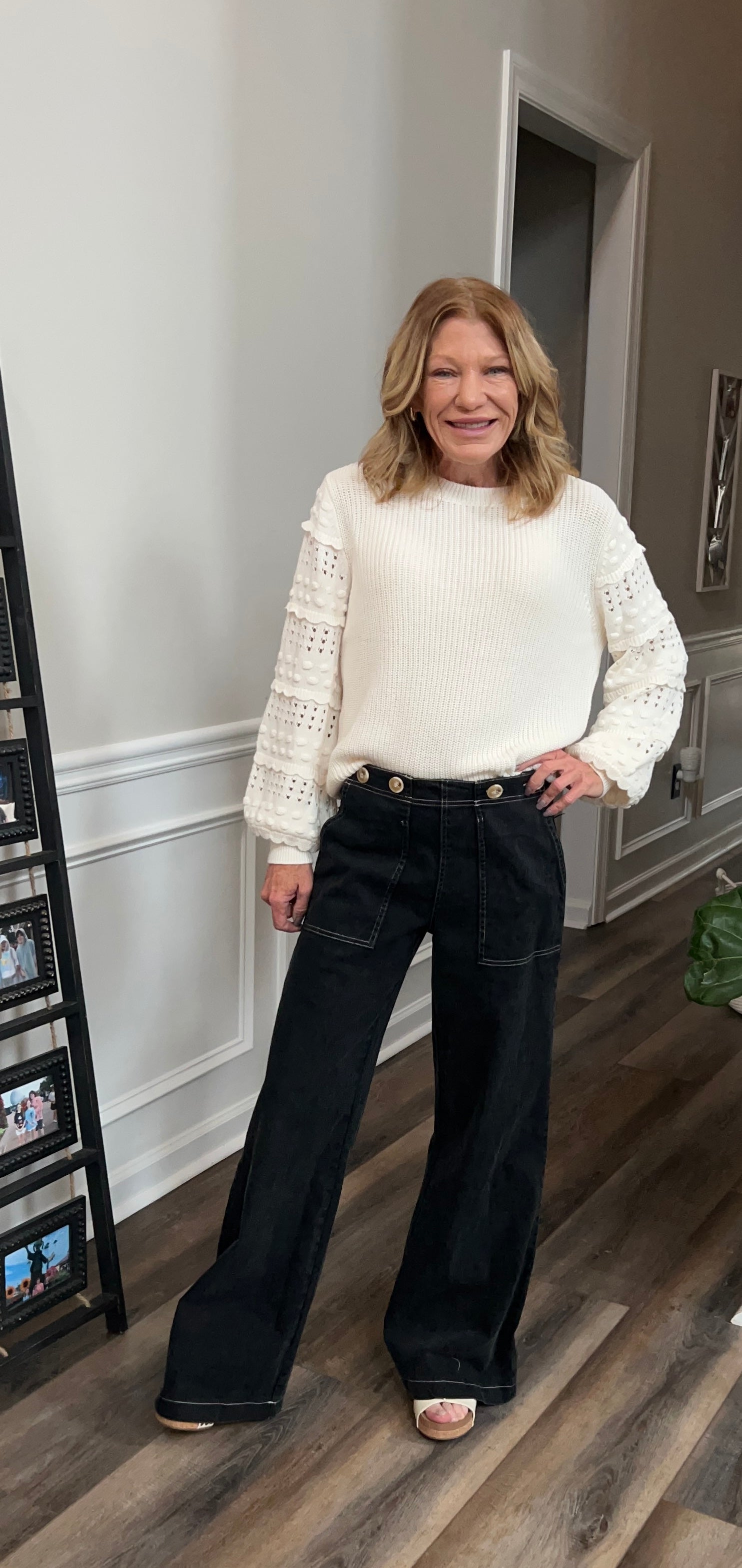 Detail Sleeve Sweater