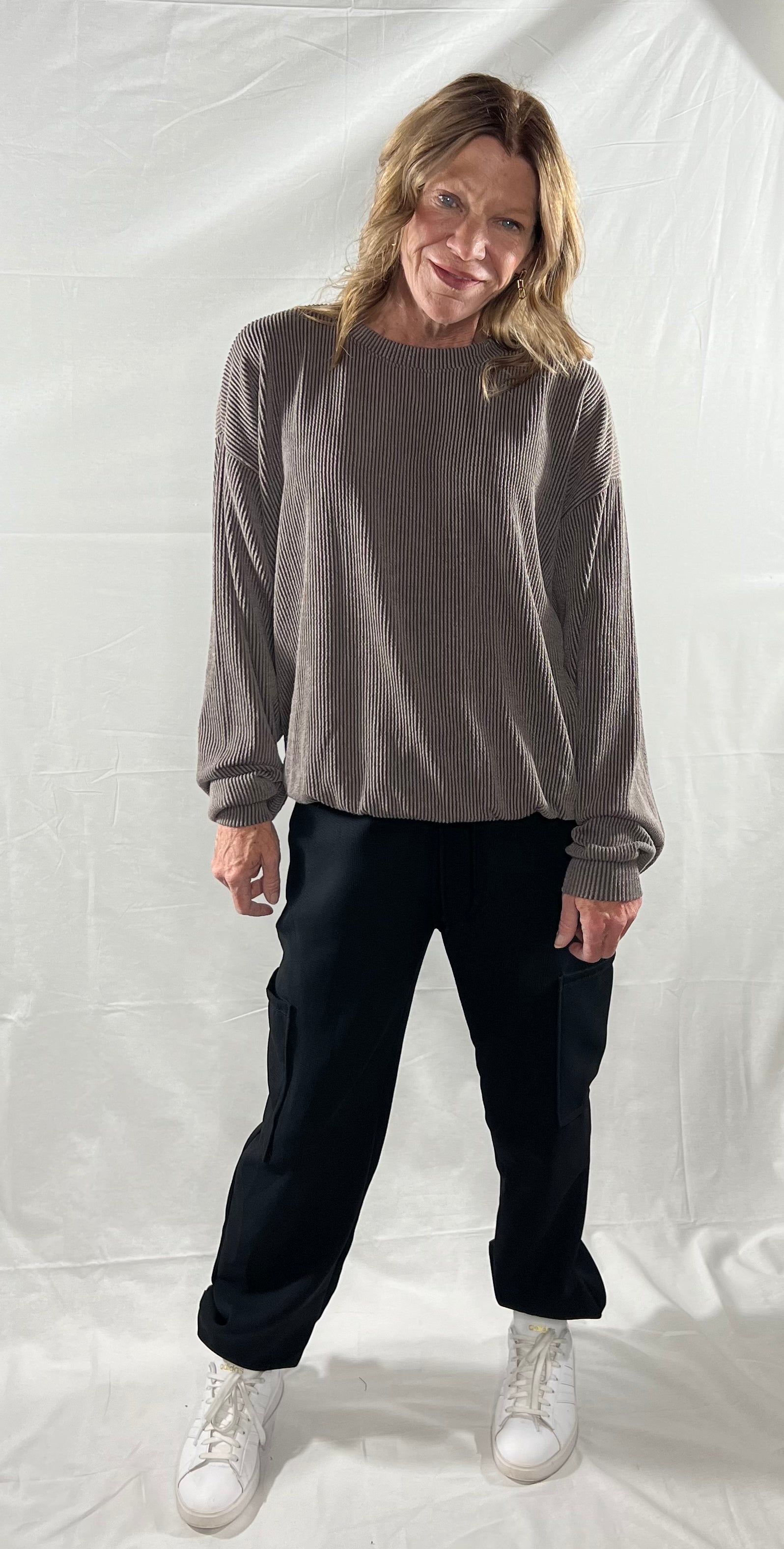 Elastic Waistband Woven Cargo Pants