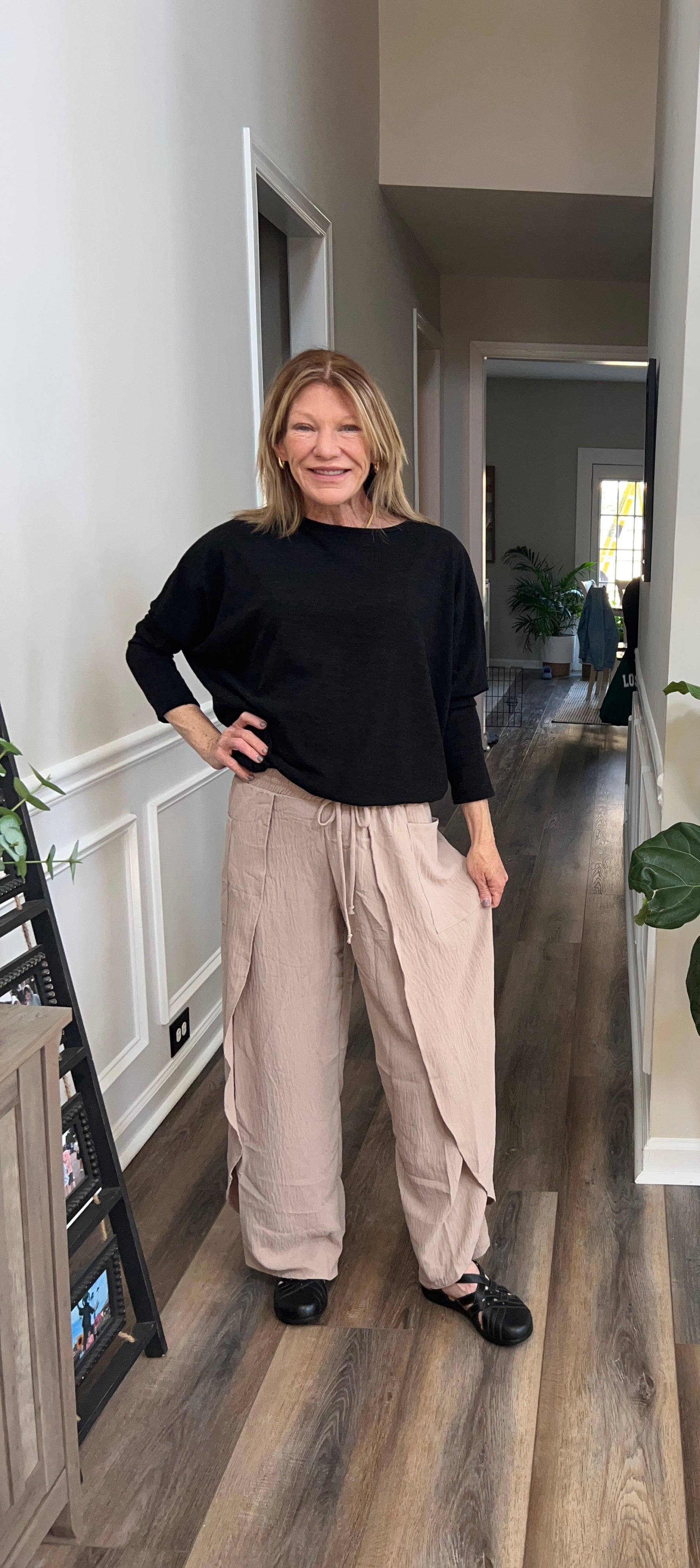 Mocha Colorblock Tiered Dress