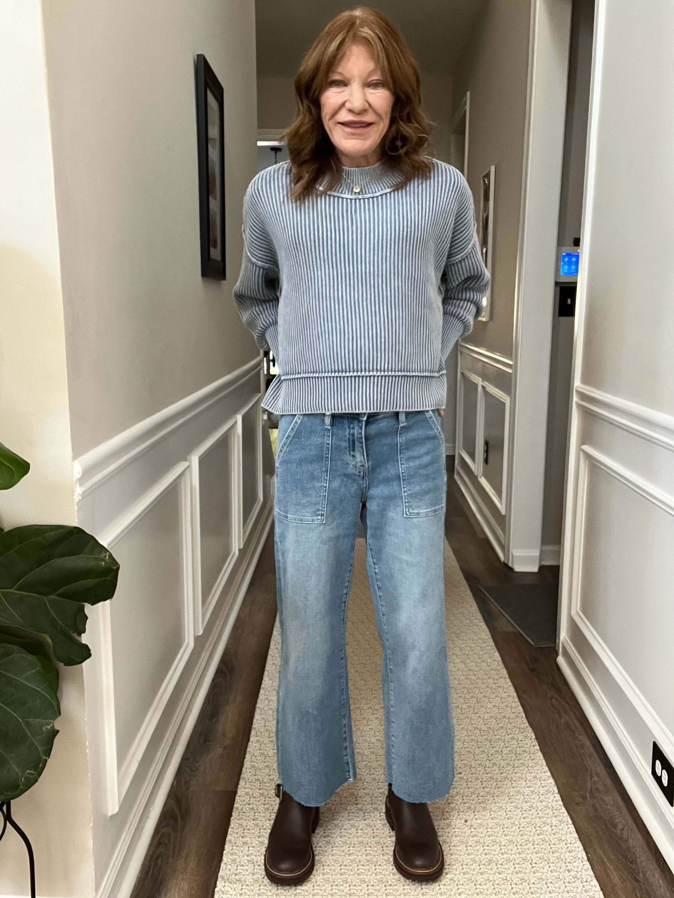 Vervet High Rise Crop Carpenter Jeans