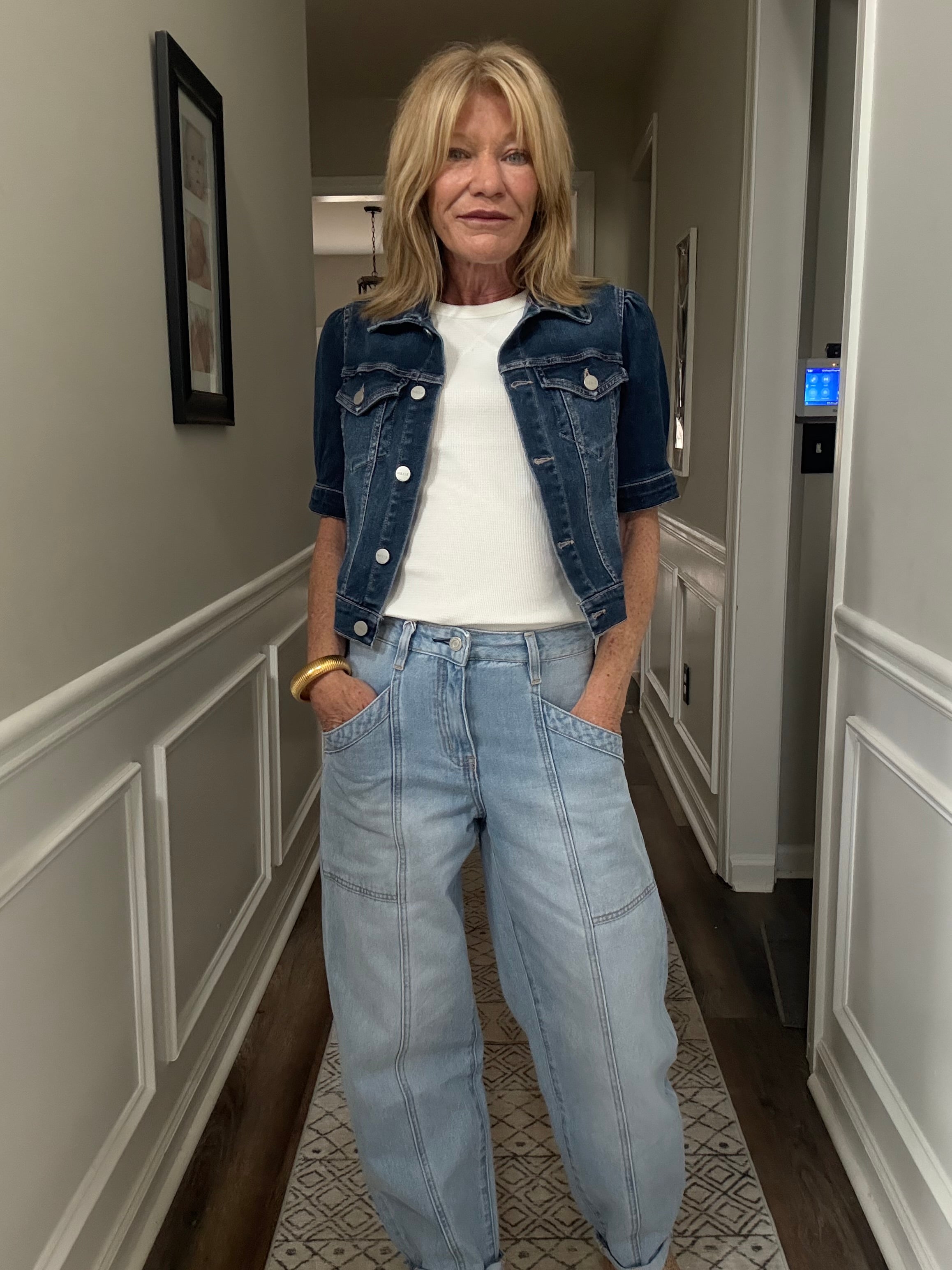 Vervet High Rise Cuffed Ankle Barrel Jeans