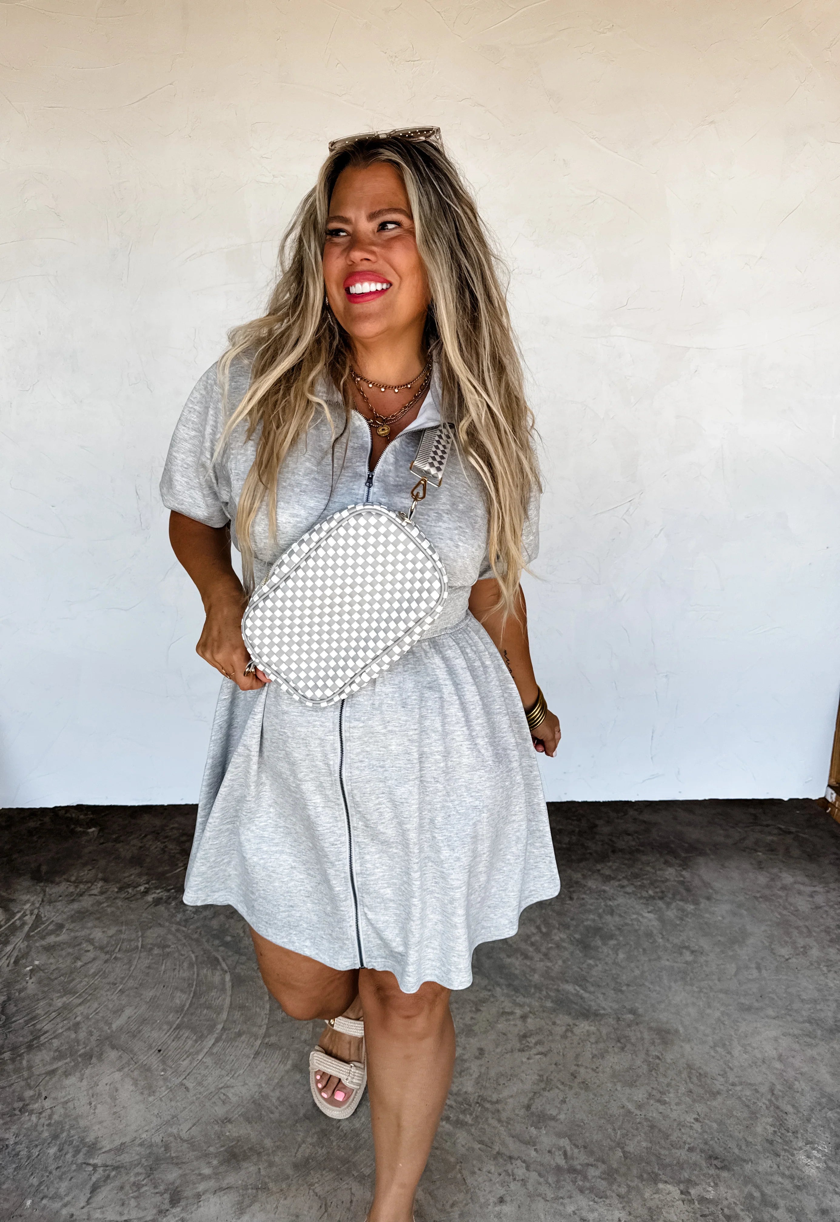 Scuba Athletic Dress in Gray