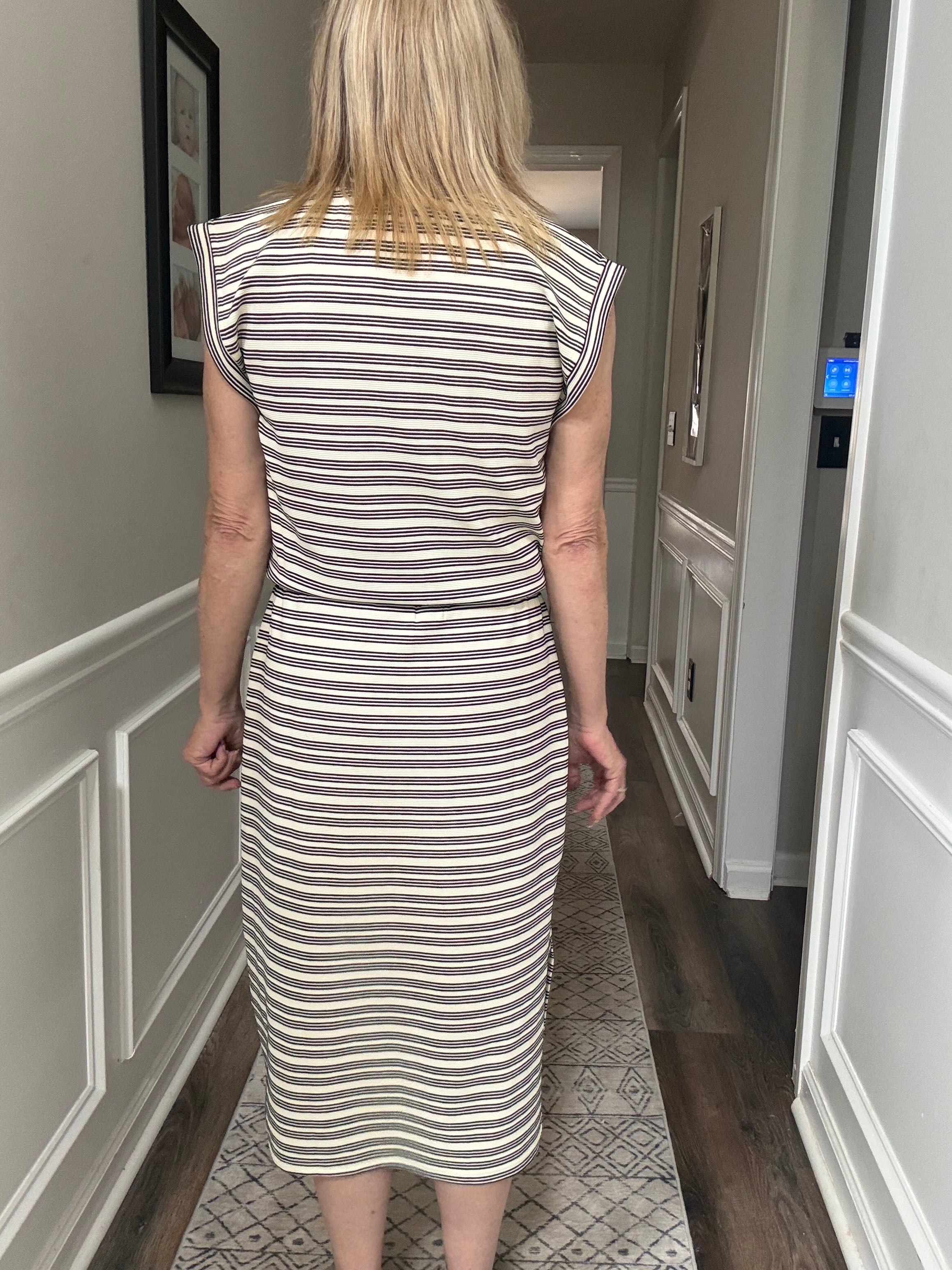Stripe Midi Dress