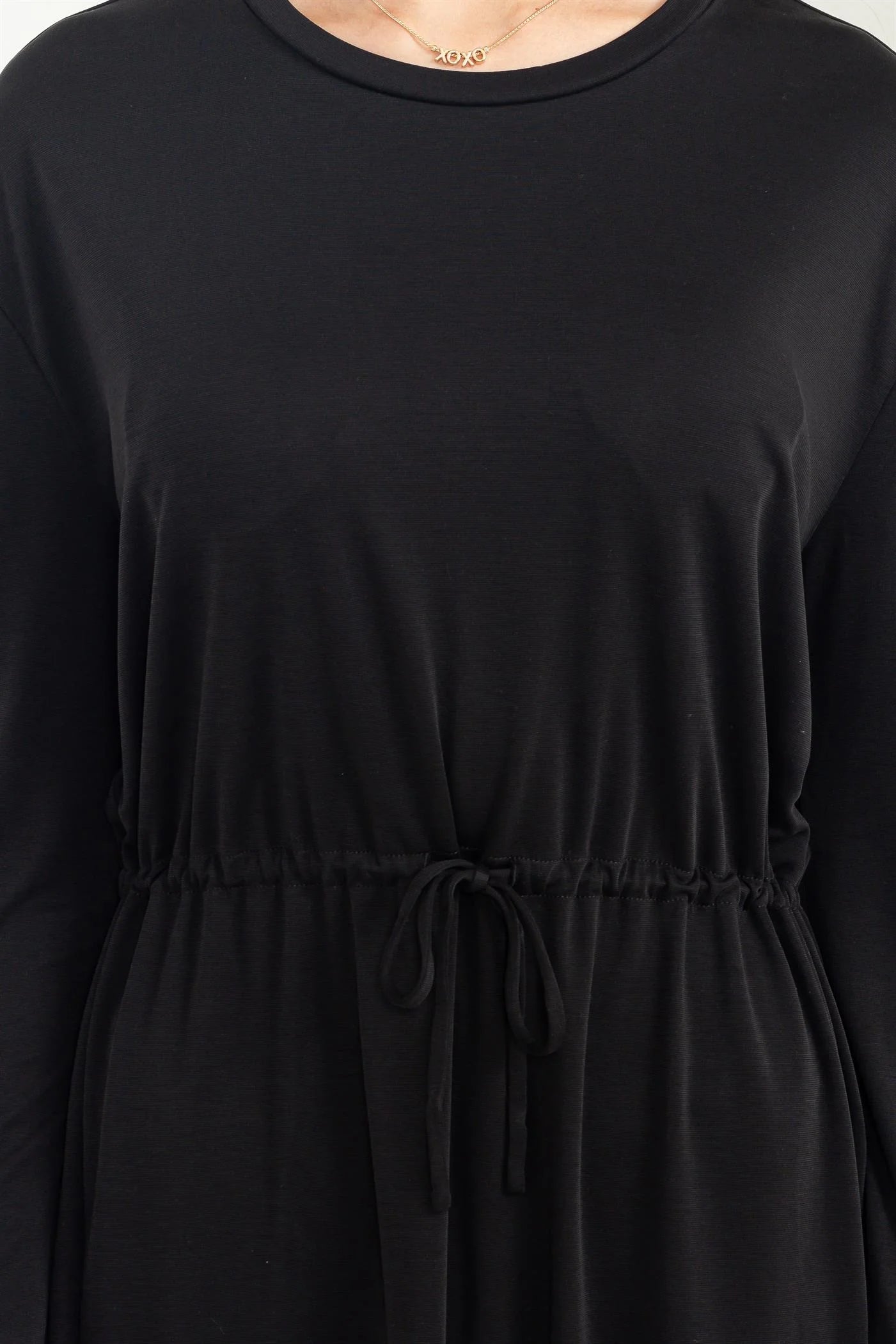 Drawstring Midi Dress