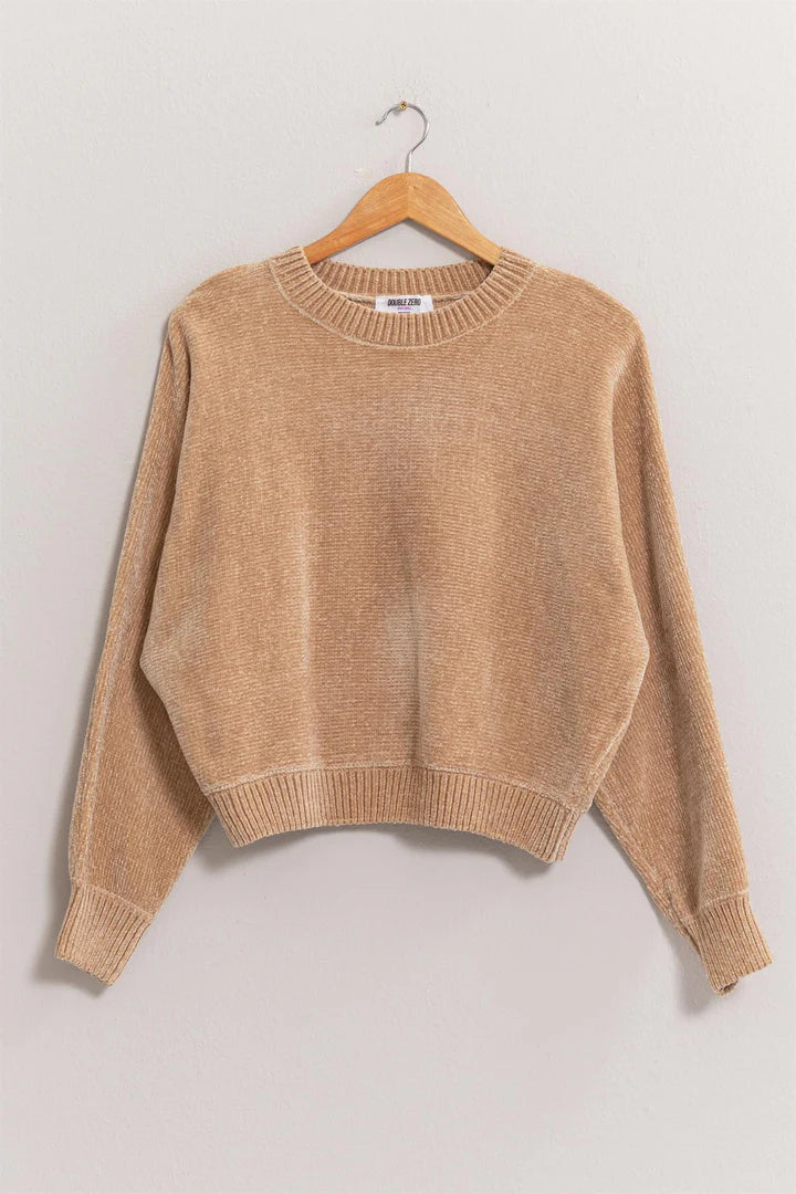 Long sleeve Cozy Sweater in Taupe