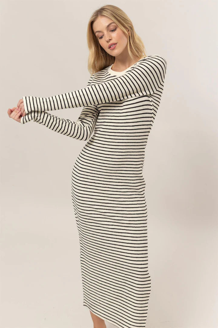 Stripe Midi Dress