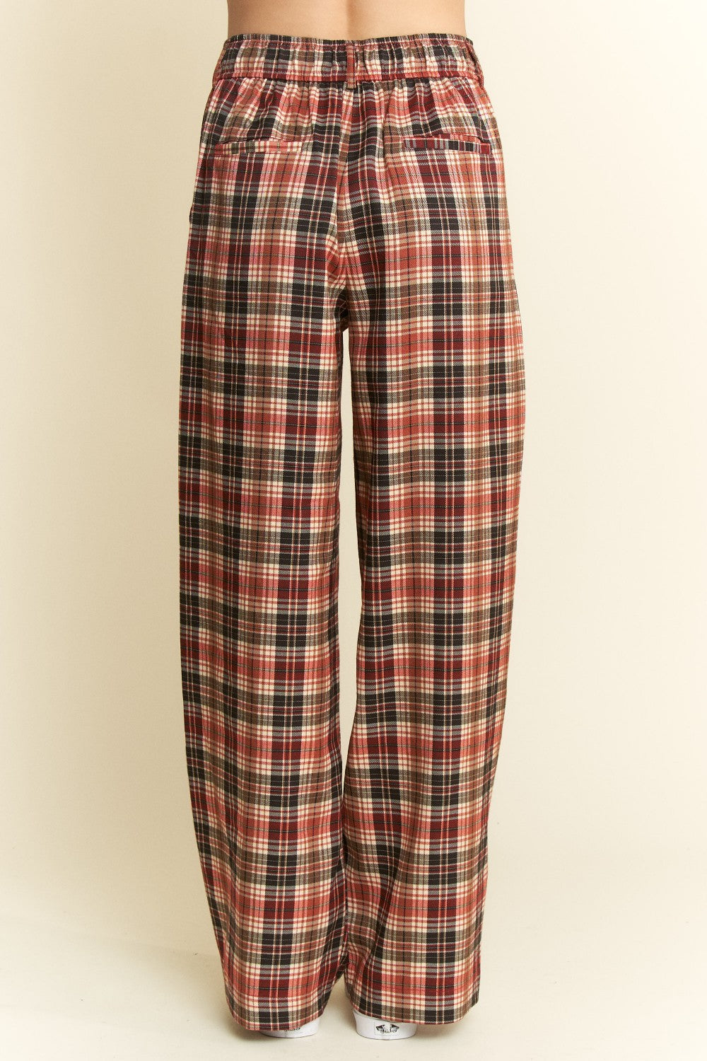 Plaid Pleated Pants