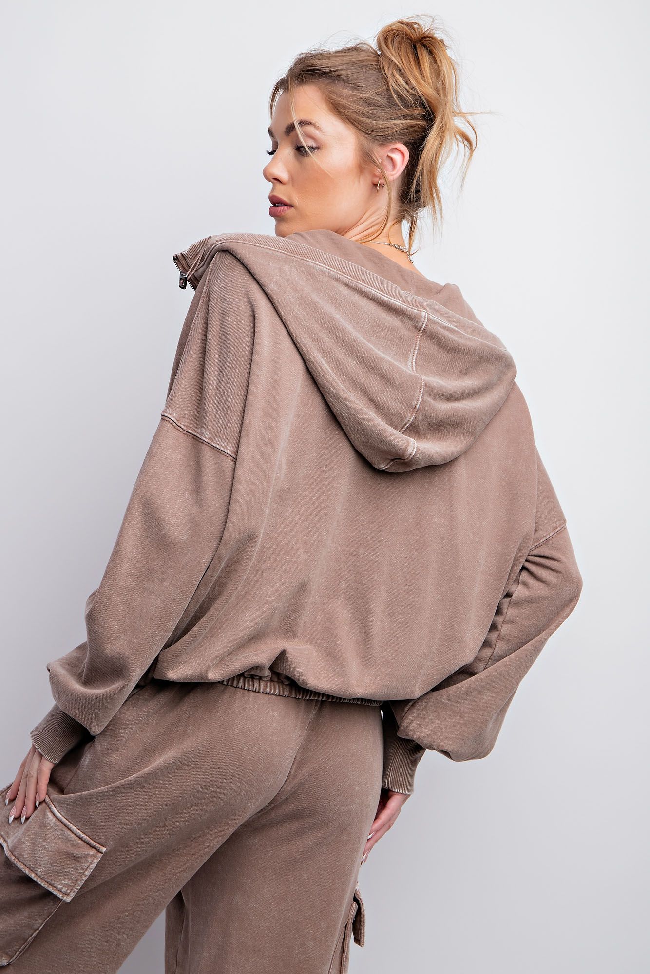 Relaxed Fit Hoodie in Mocha