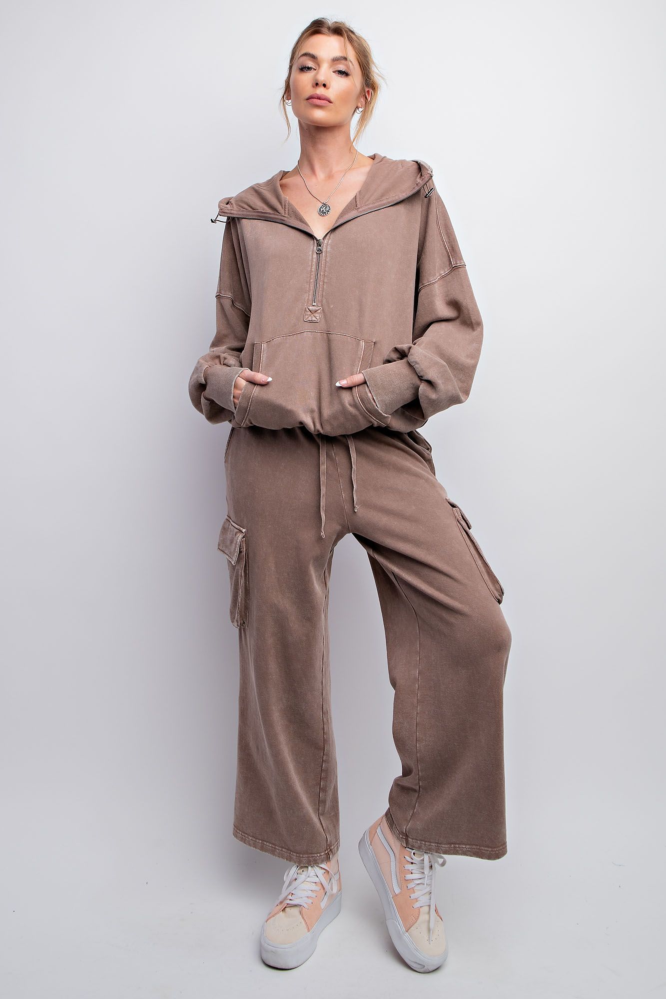 Cargo Terry Wash Pants