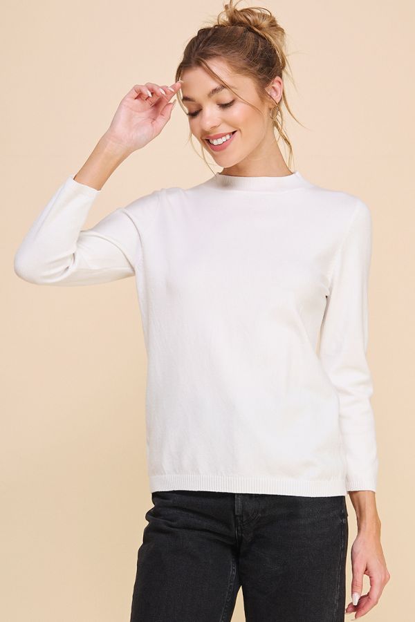 Mock Neck Pullover