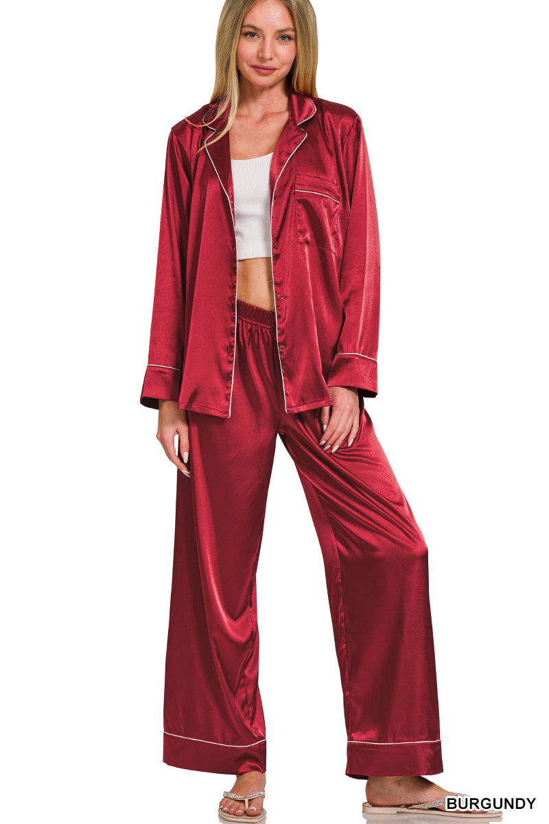 Satin Pajama Set