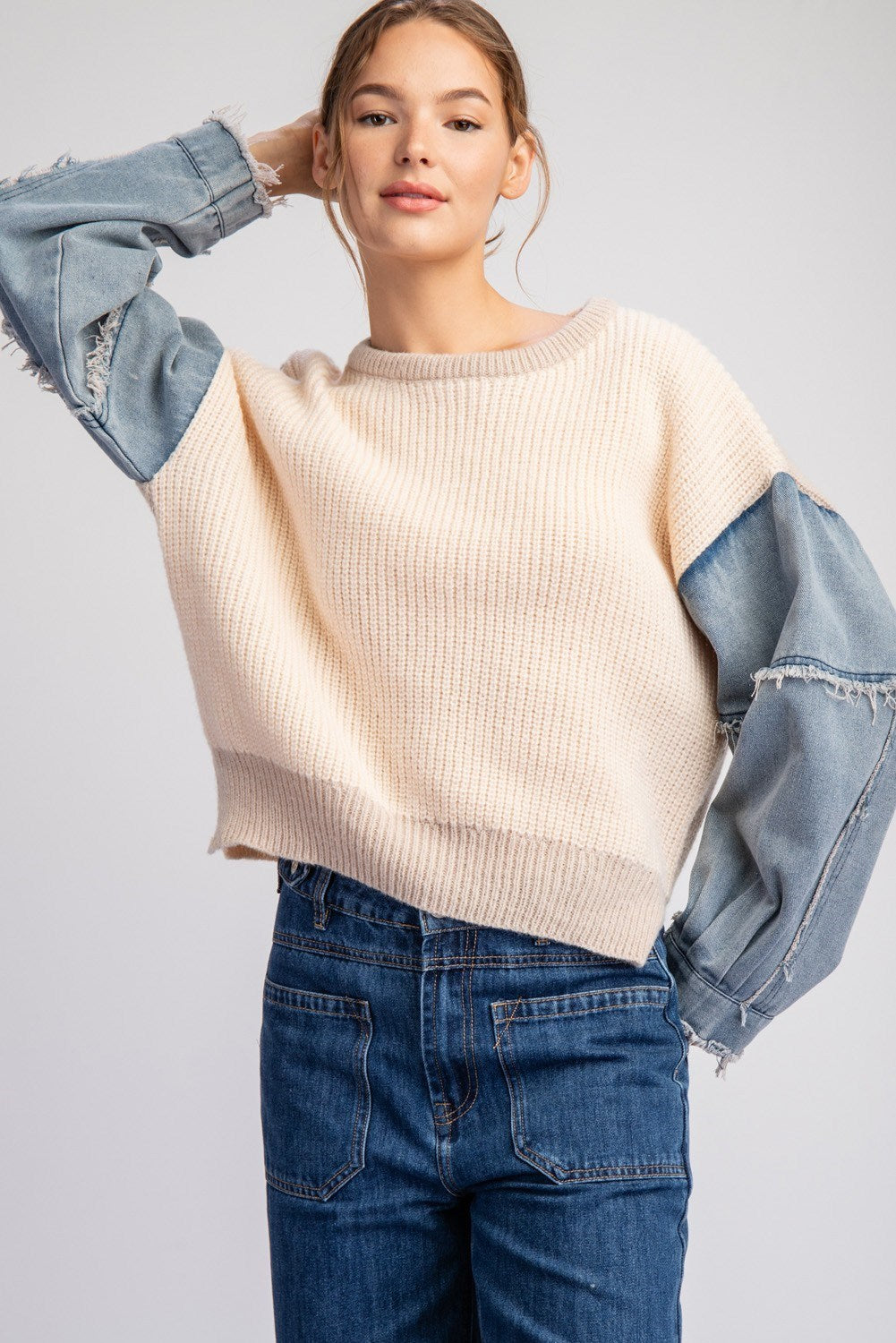 The Denim Sweater