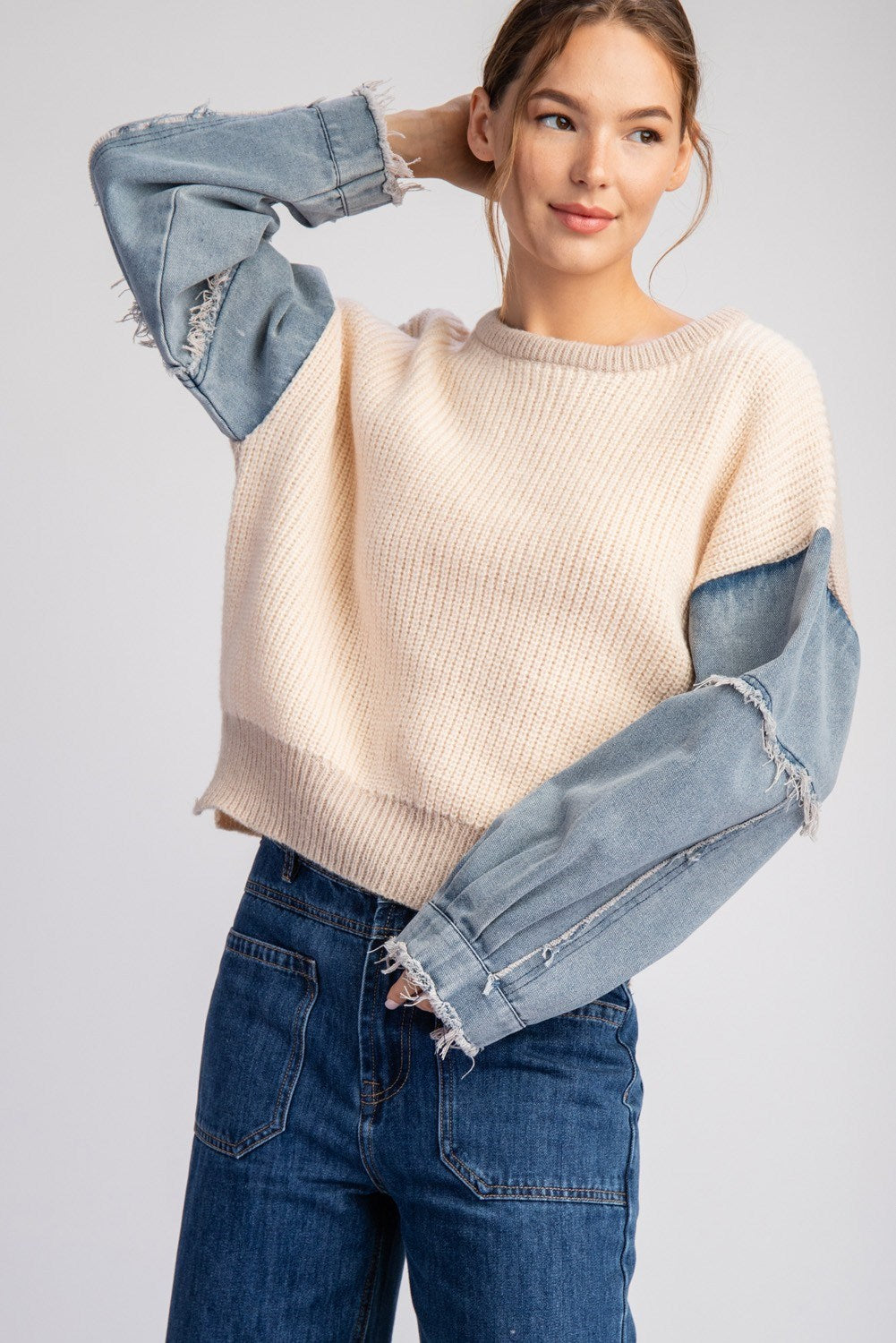 The Denim Sweater