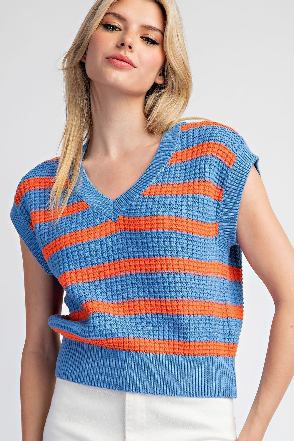 Stripe Sweater Vest