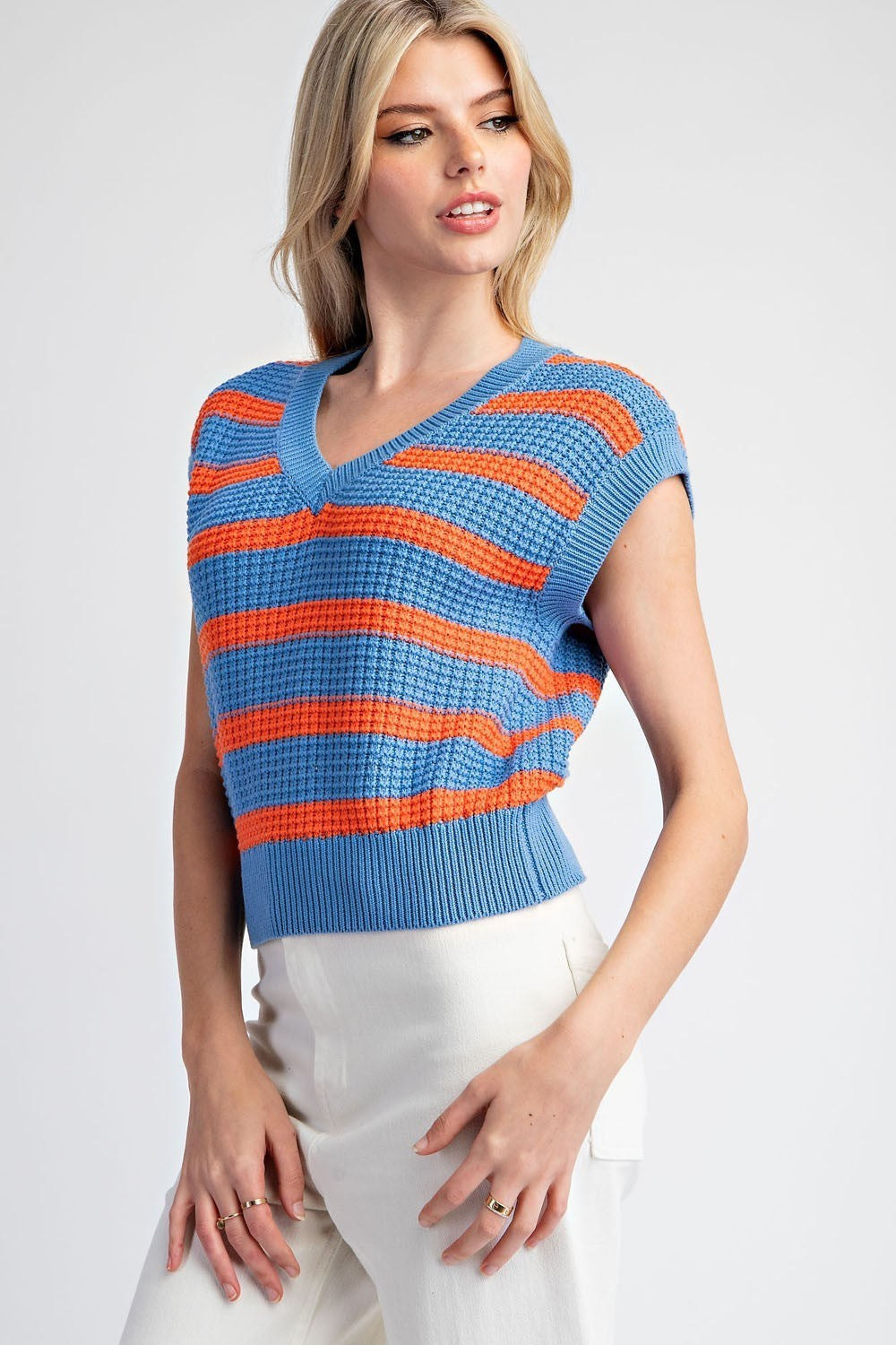 Stripe Sweater Vest