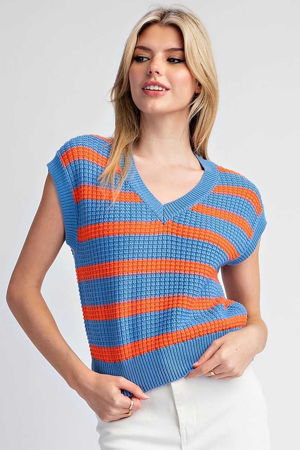 Stripe Sweater Vest