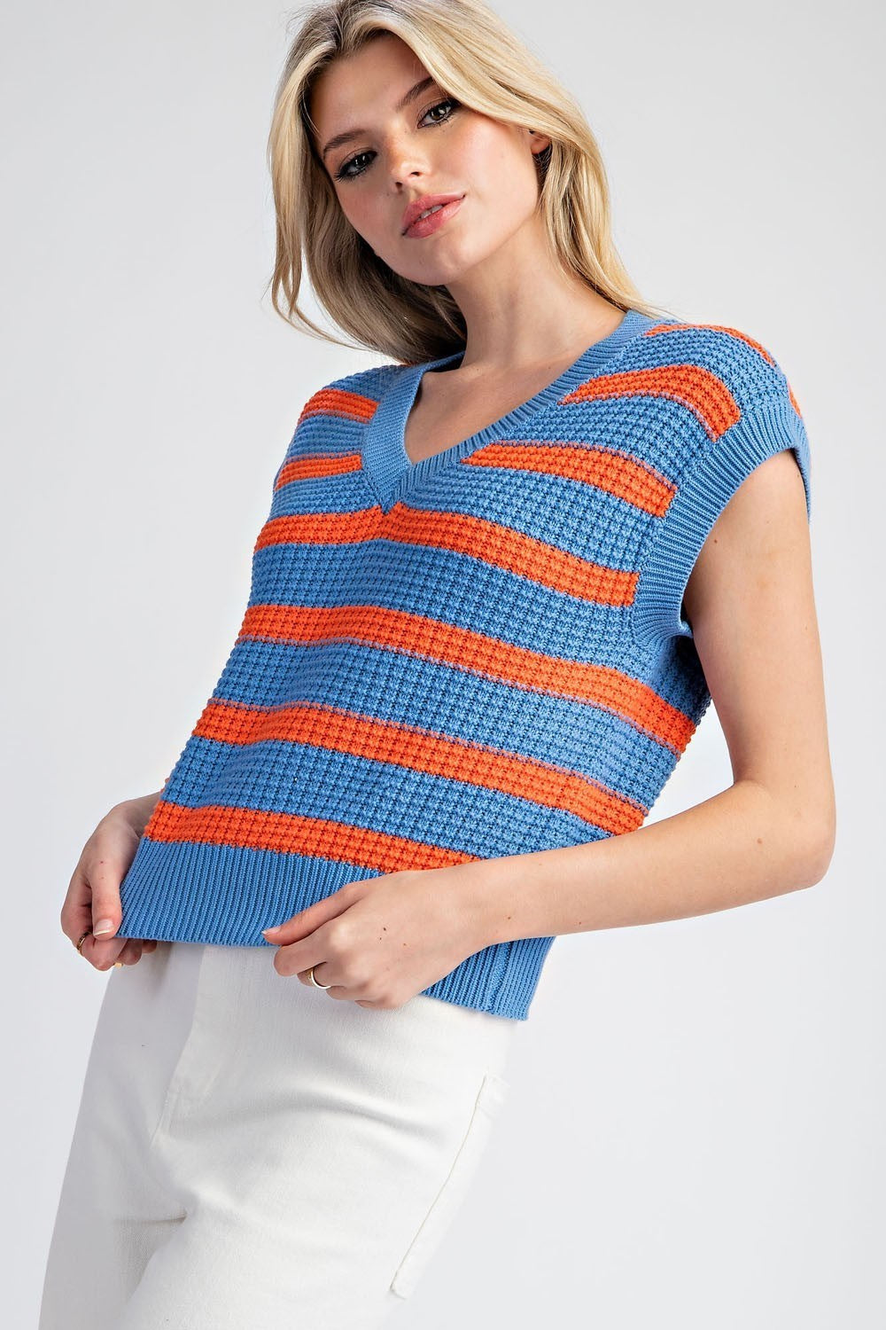 Stripe Sweater Vest