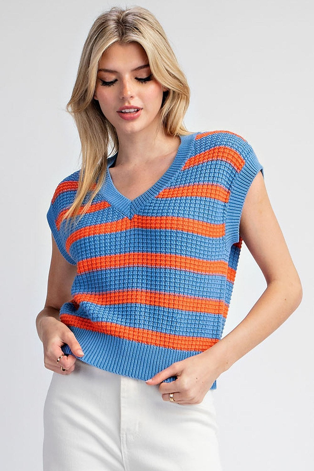 Stripe Sweater Vest