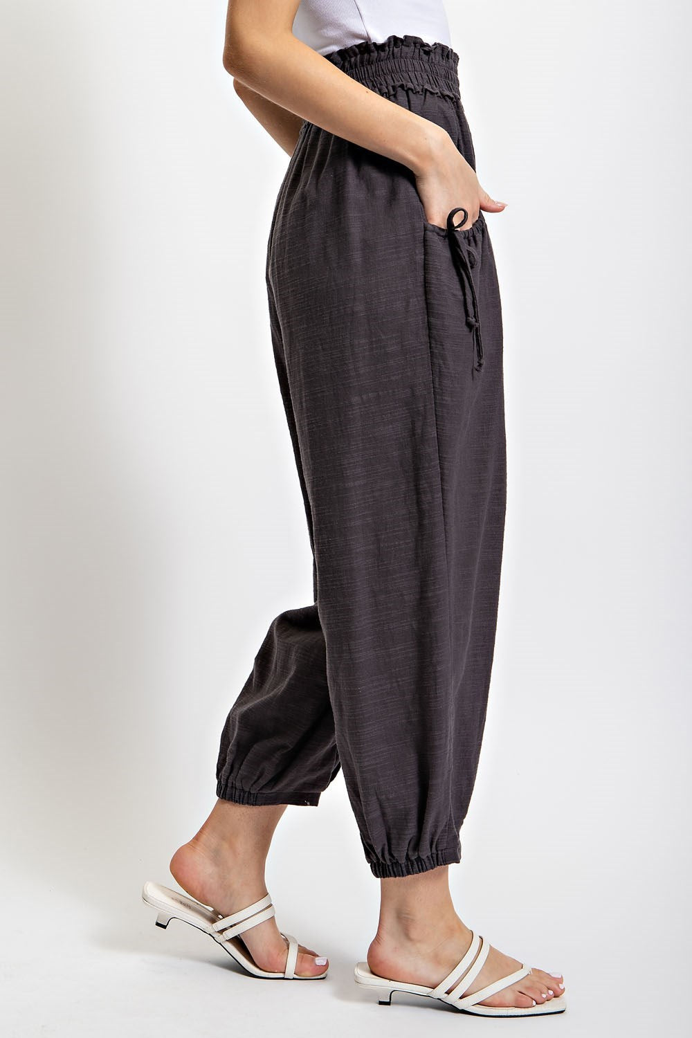 Voluminous Relaxed fit pant in Ash