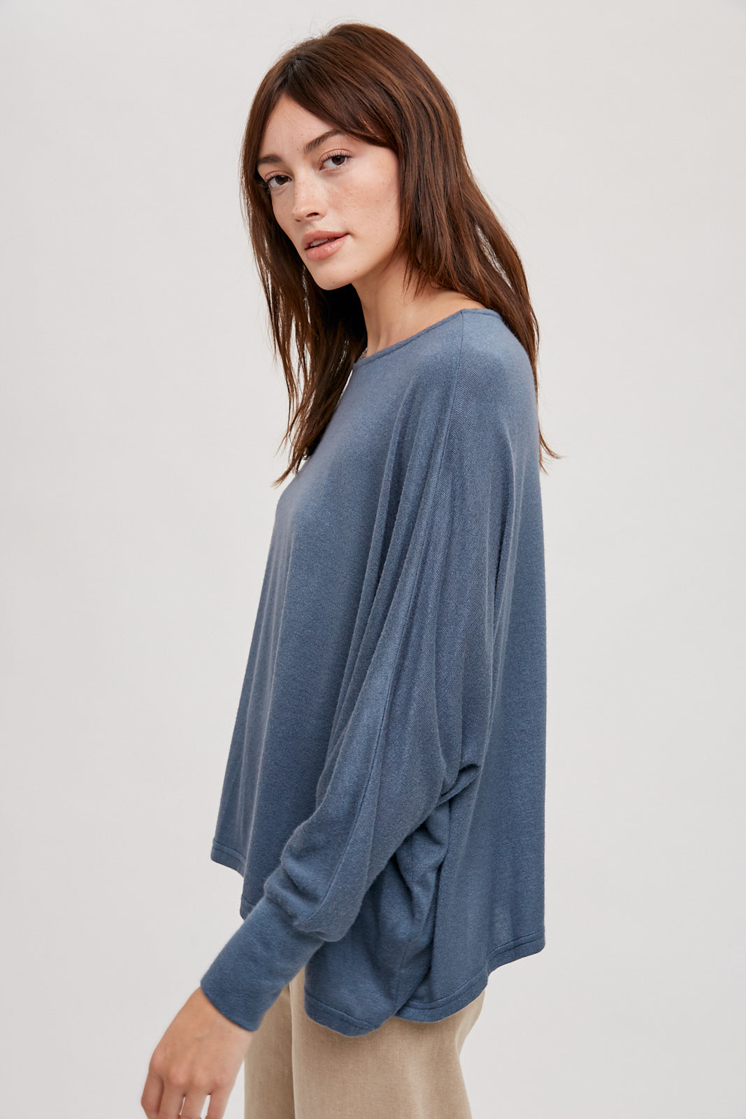 OVERSIZED DOLMAN IN TEAL 40%0ff use code sale40