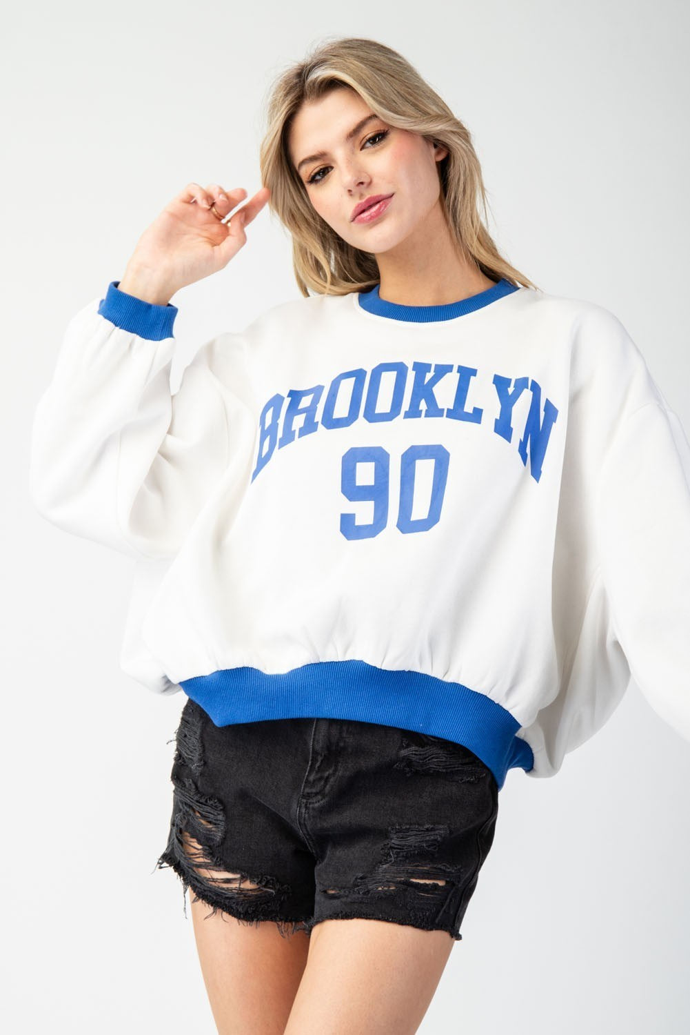 Long Sleeve Brooklyn Printed Top