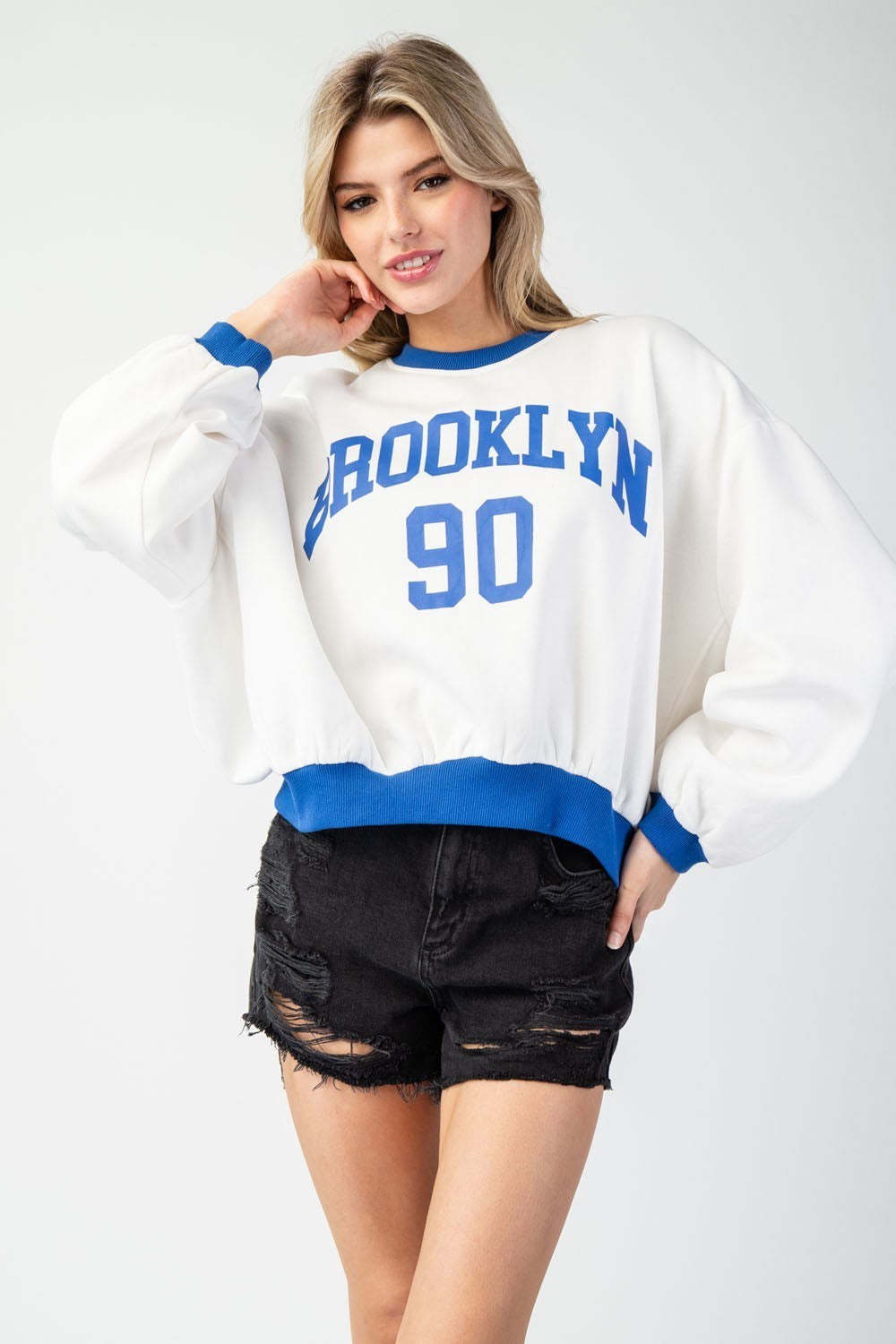 Long Sleeve Brooklyn Printed Top