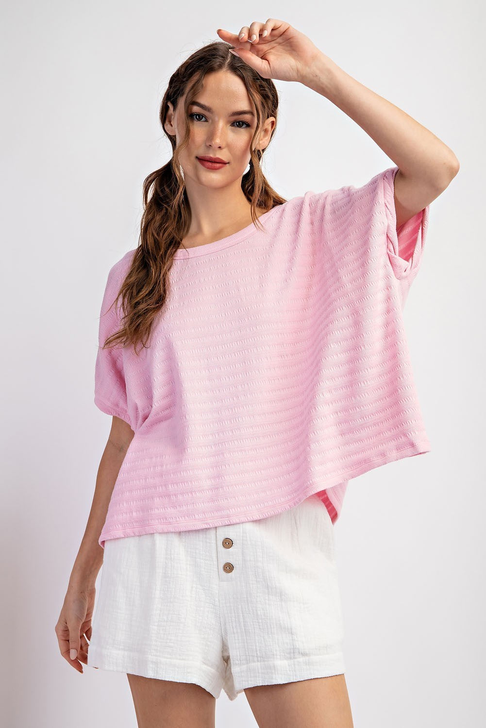 Textured Loose Fit top in 2 colors
