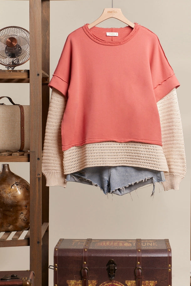 Layered Knit Sweater