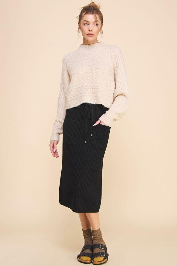 Midi Knit Skirt